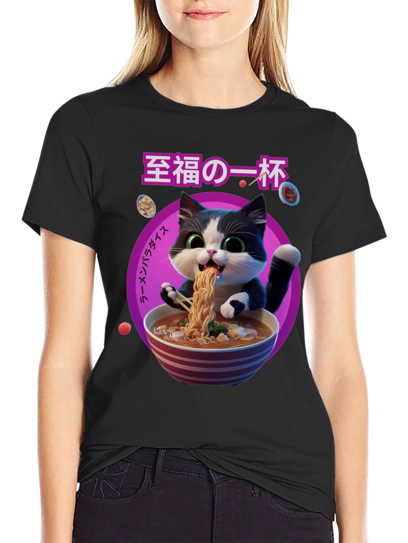 Ramen Cat Graphic Tee