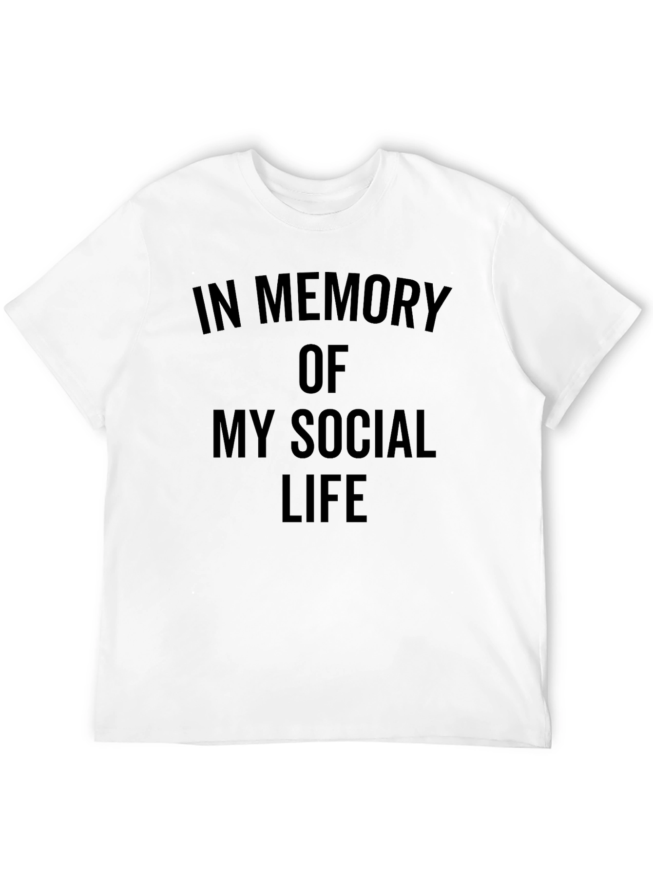 In Memory of My Social Life Graphic Tee