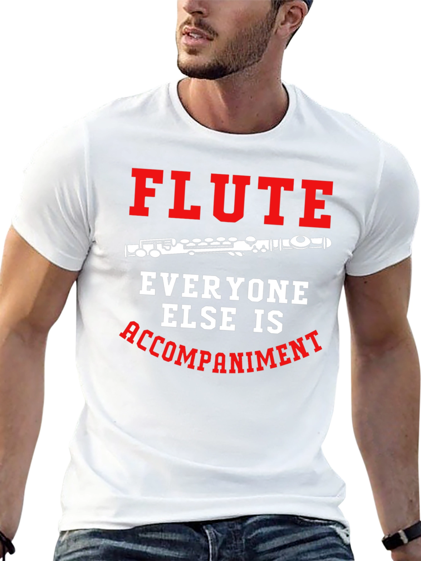 Flute Player T-Shirt: Everyone Else Accompaniment