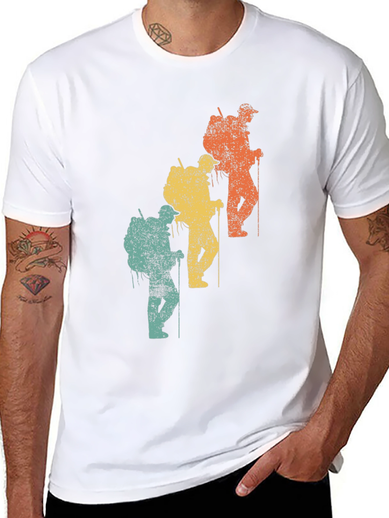 Retro Hiker Graphic Tee - Adventure Ready