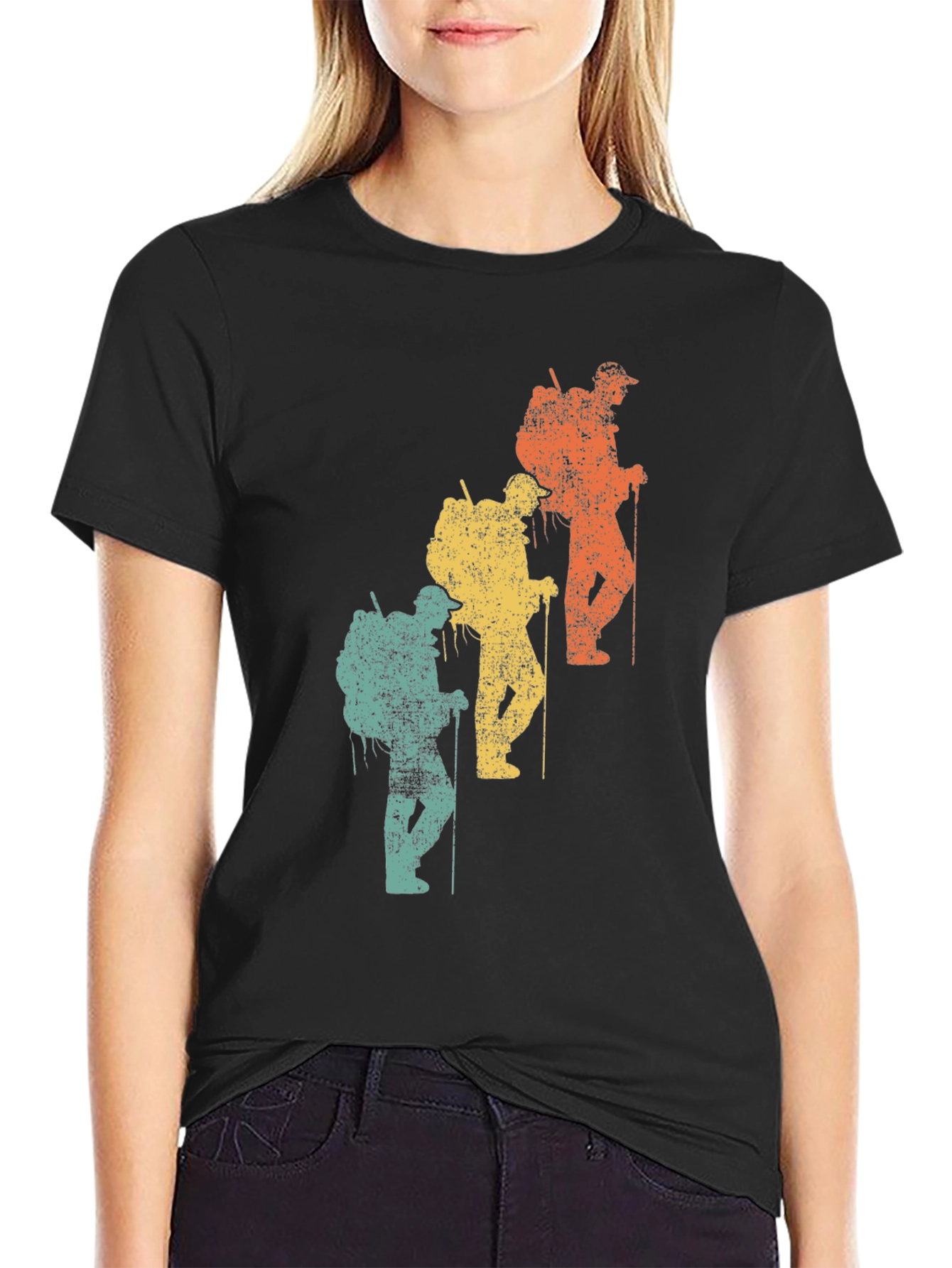 Retro Hiker Graphic Tee - Adventure Ready