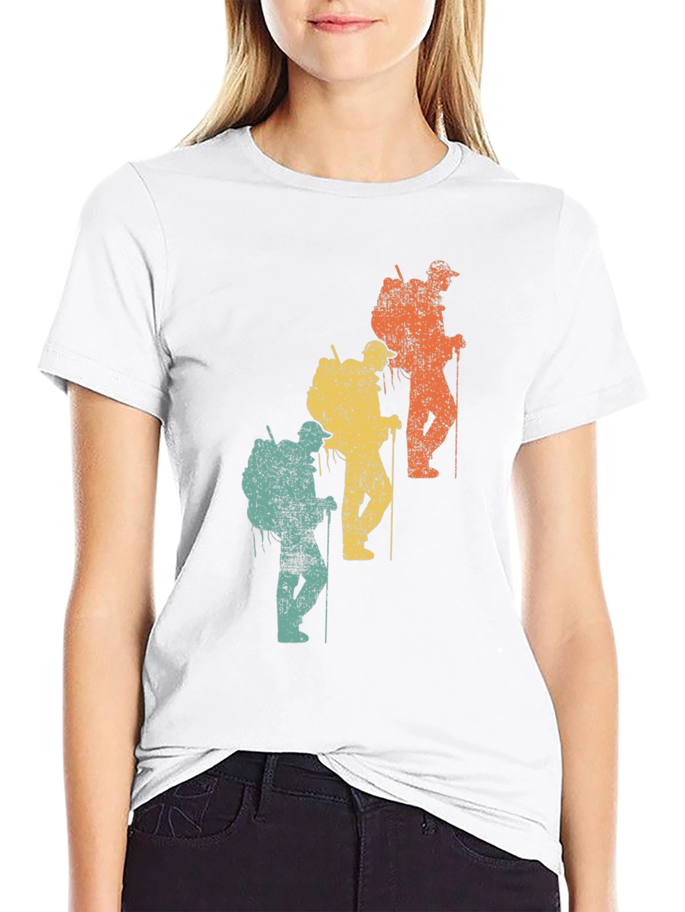 Retro Hiker Graphic Tee - Adventure Ready