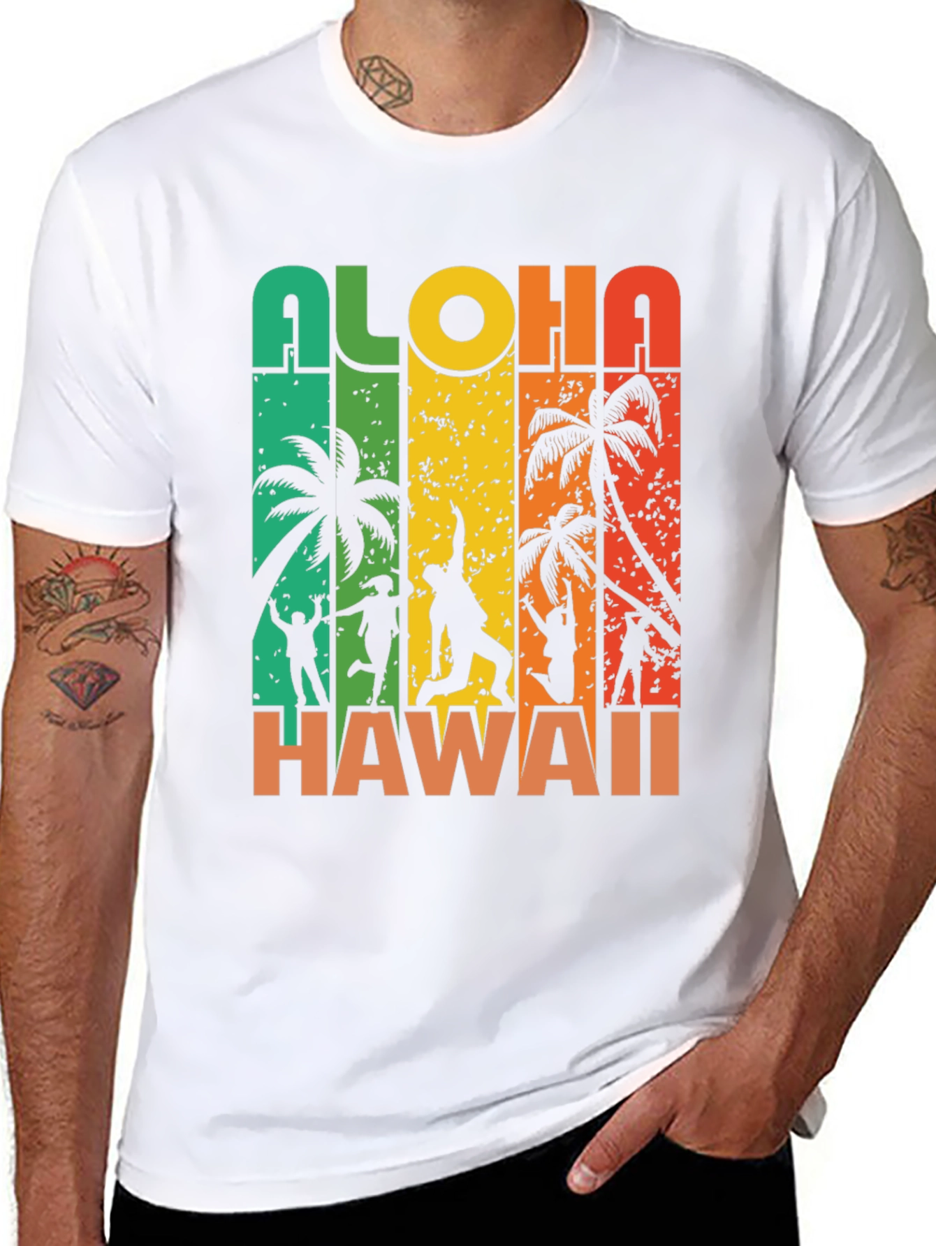 Aloha Hawaii T-Shirt: Retro Beach Design Soft Cotton