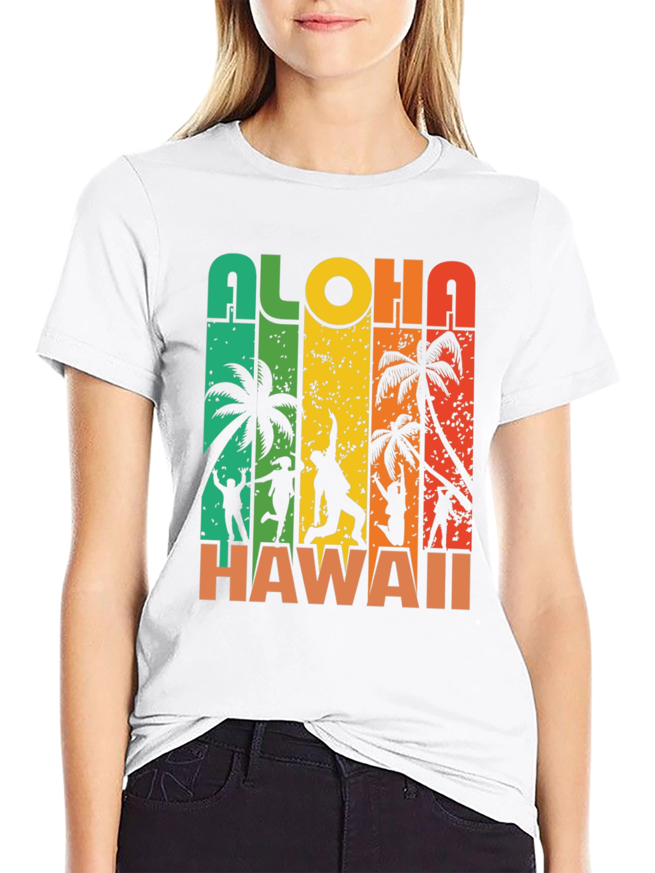 Aloha Hawaii T-Shirt: Retro Beach Design Soft Cotton