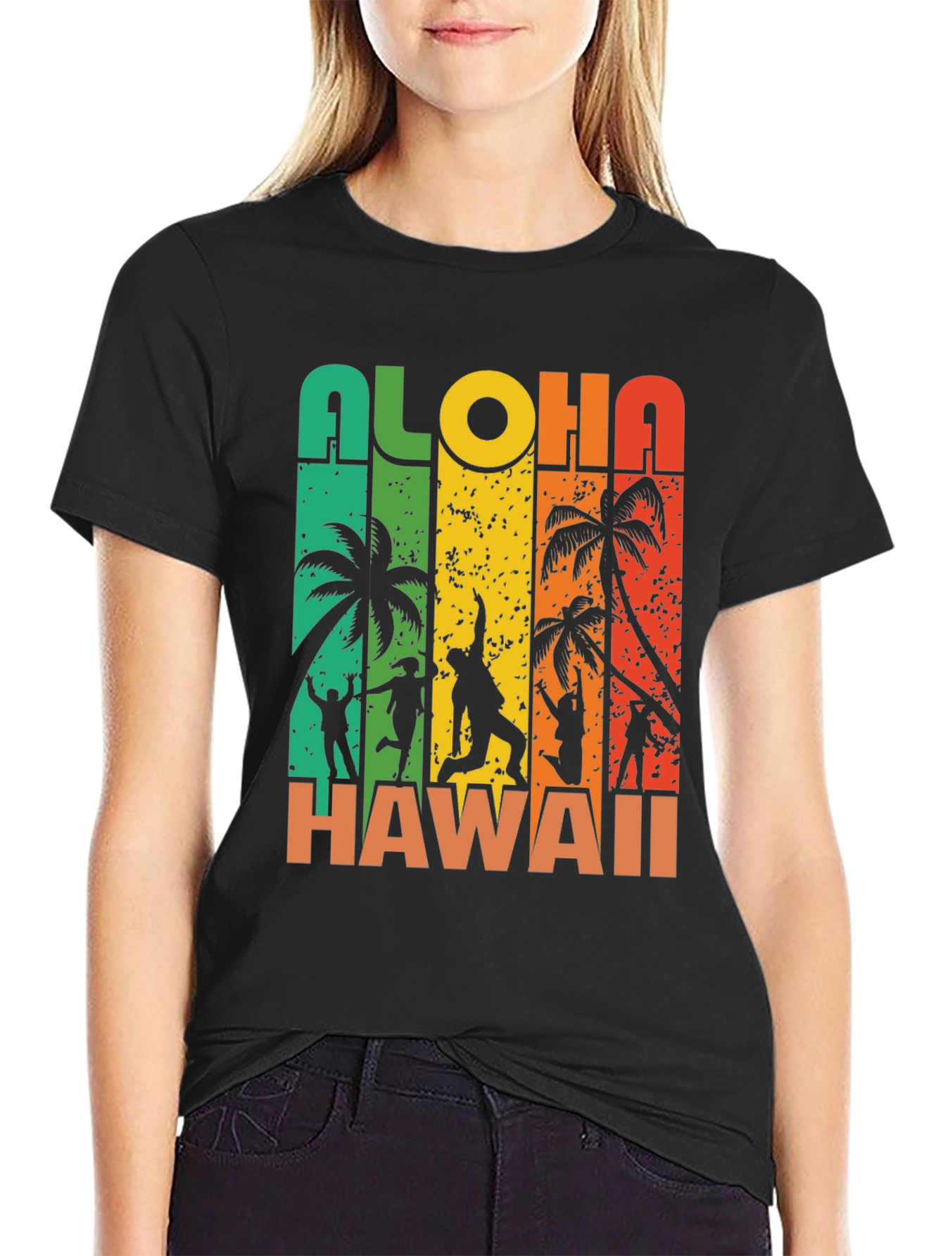 Aloha Hawaii T-Shirt: Retro Beach Design Soft Cotton