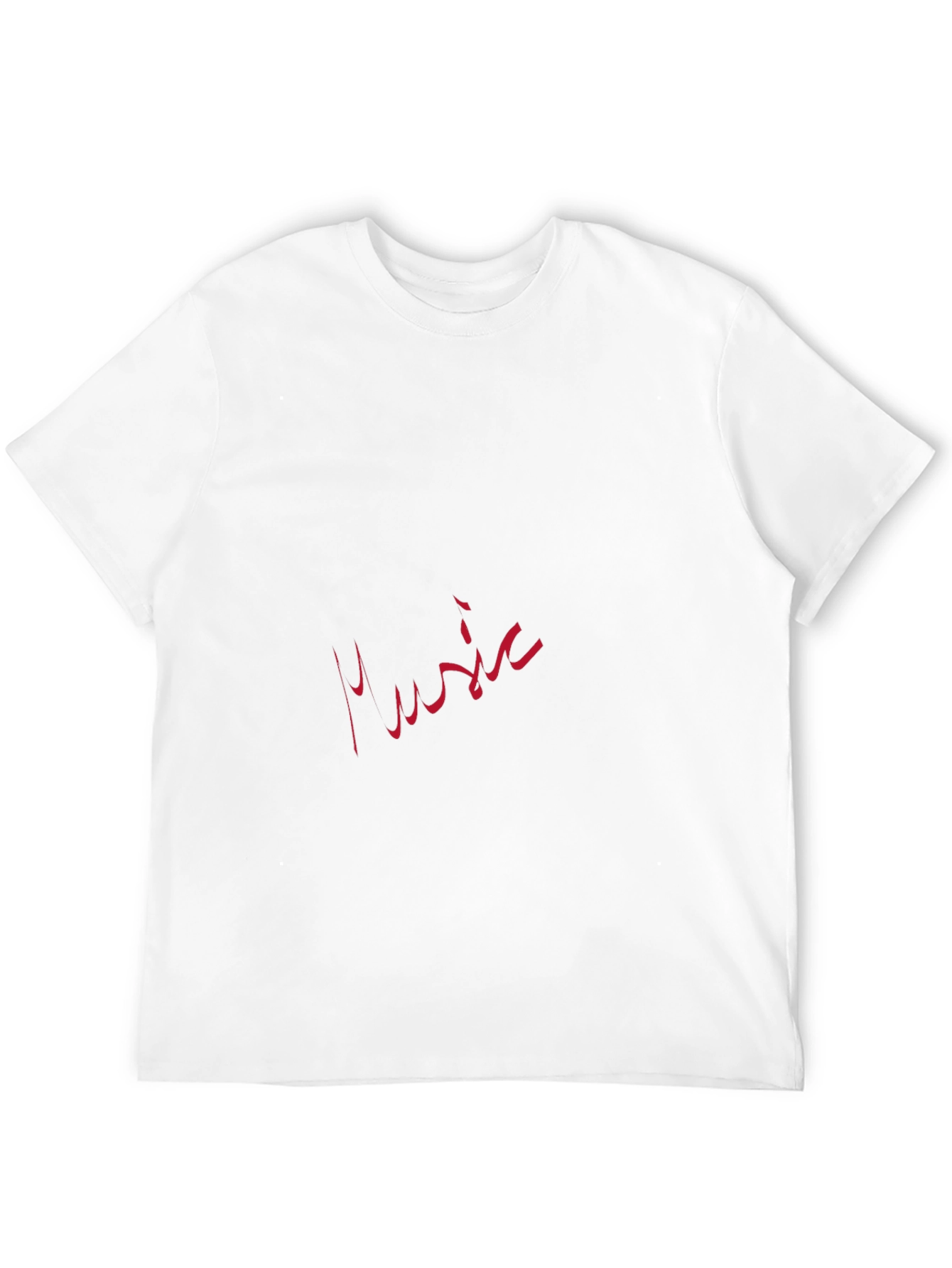 Black T-Shirt with Music Graphic