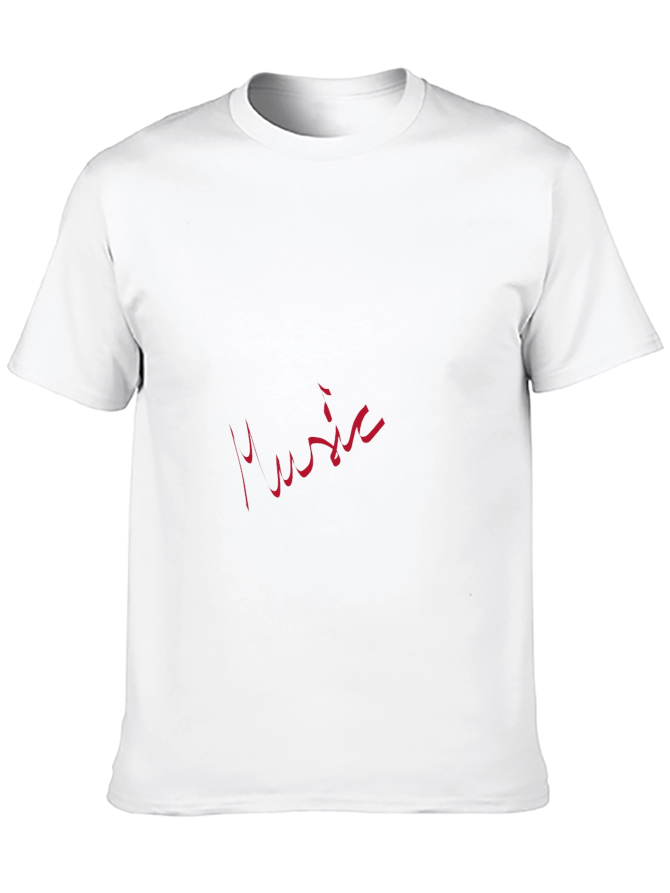Black T-Shirt with Music Graphic