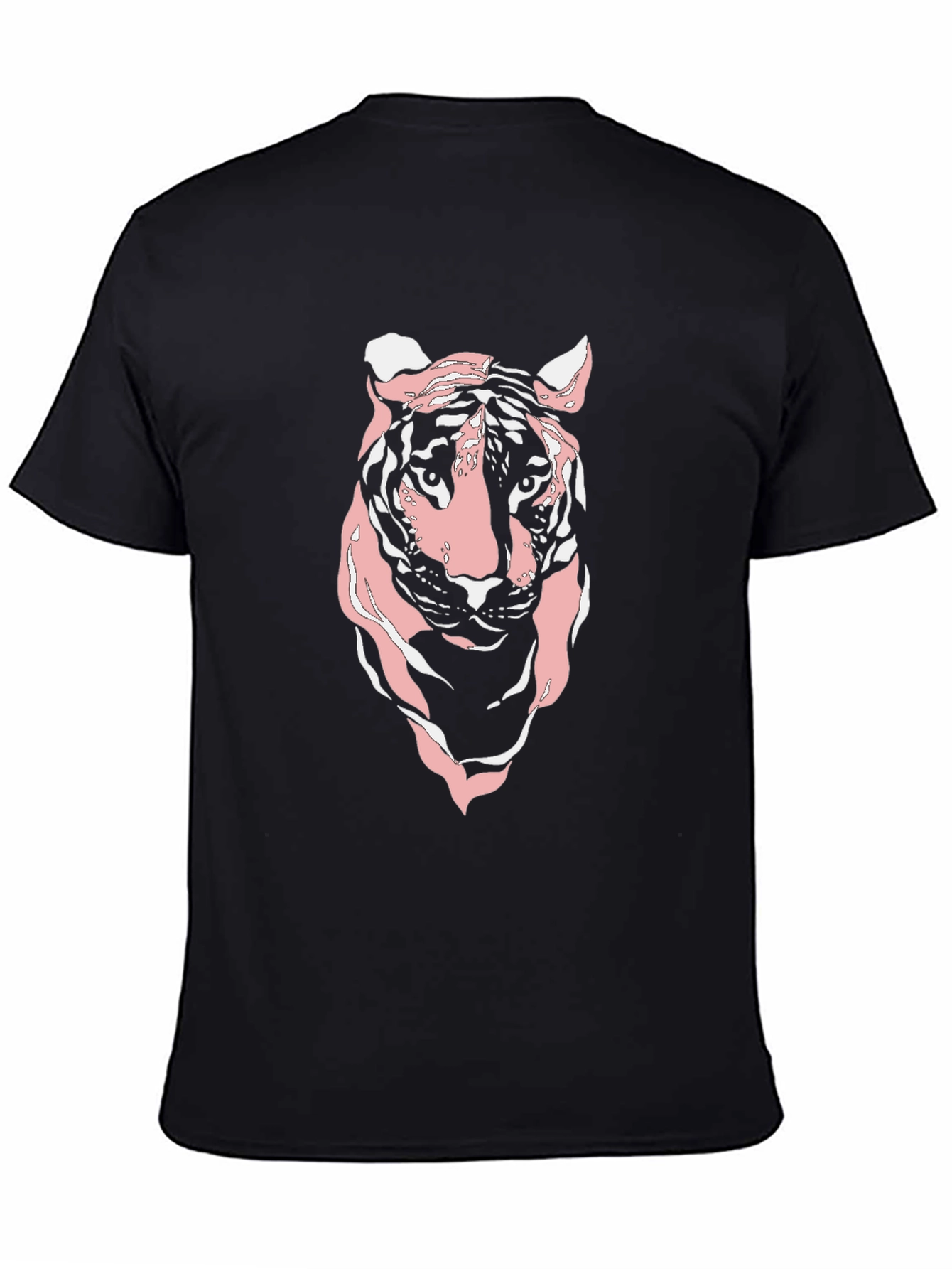 Pink Tiger Graphic Tee - Black T-Shirt