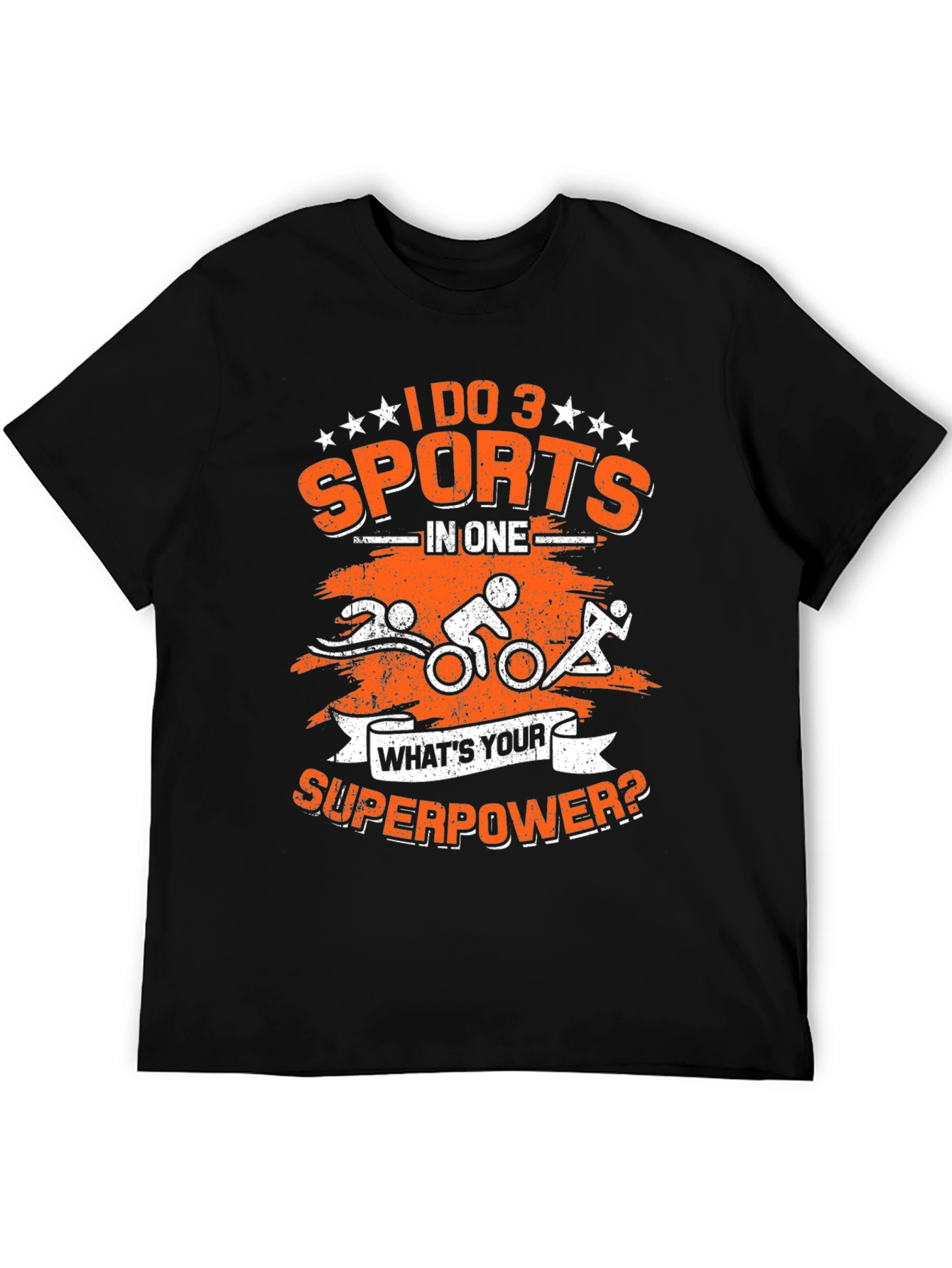 Triathlon Superpower T-Shirt: Swim Bike Run!