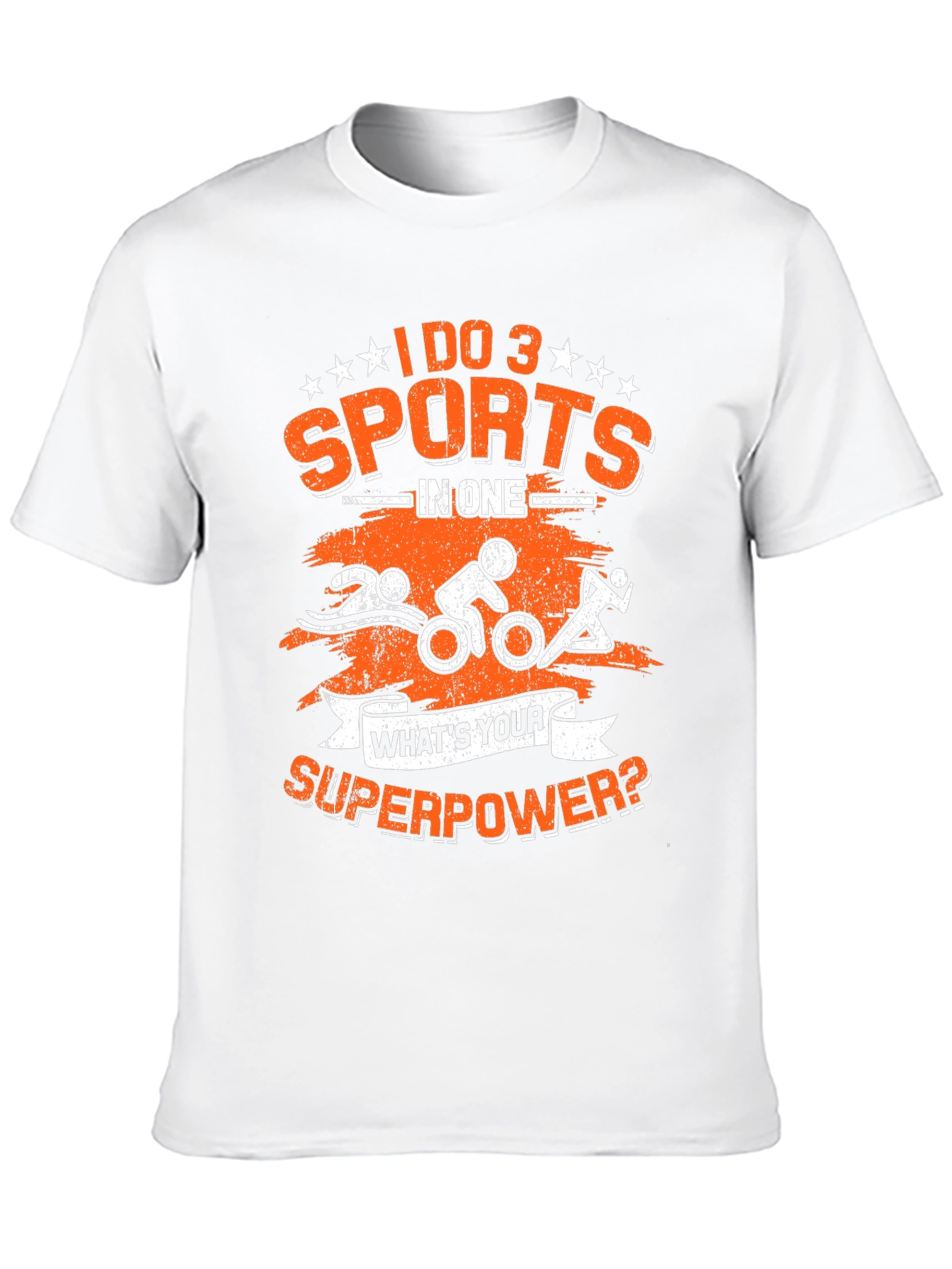Triathlon Superpower T-Shirt: Swim Bike Run!