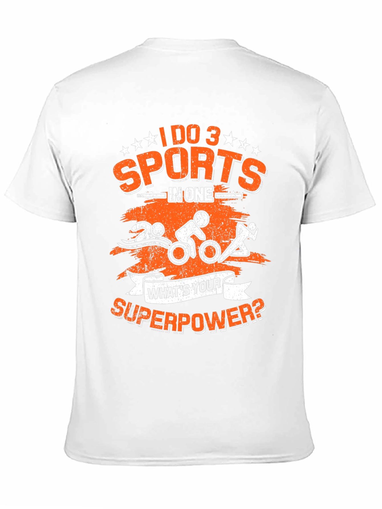 Triathlon Superpower T-Shirt: Swim Bike Run!