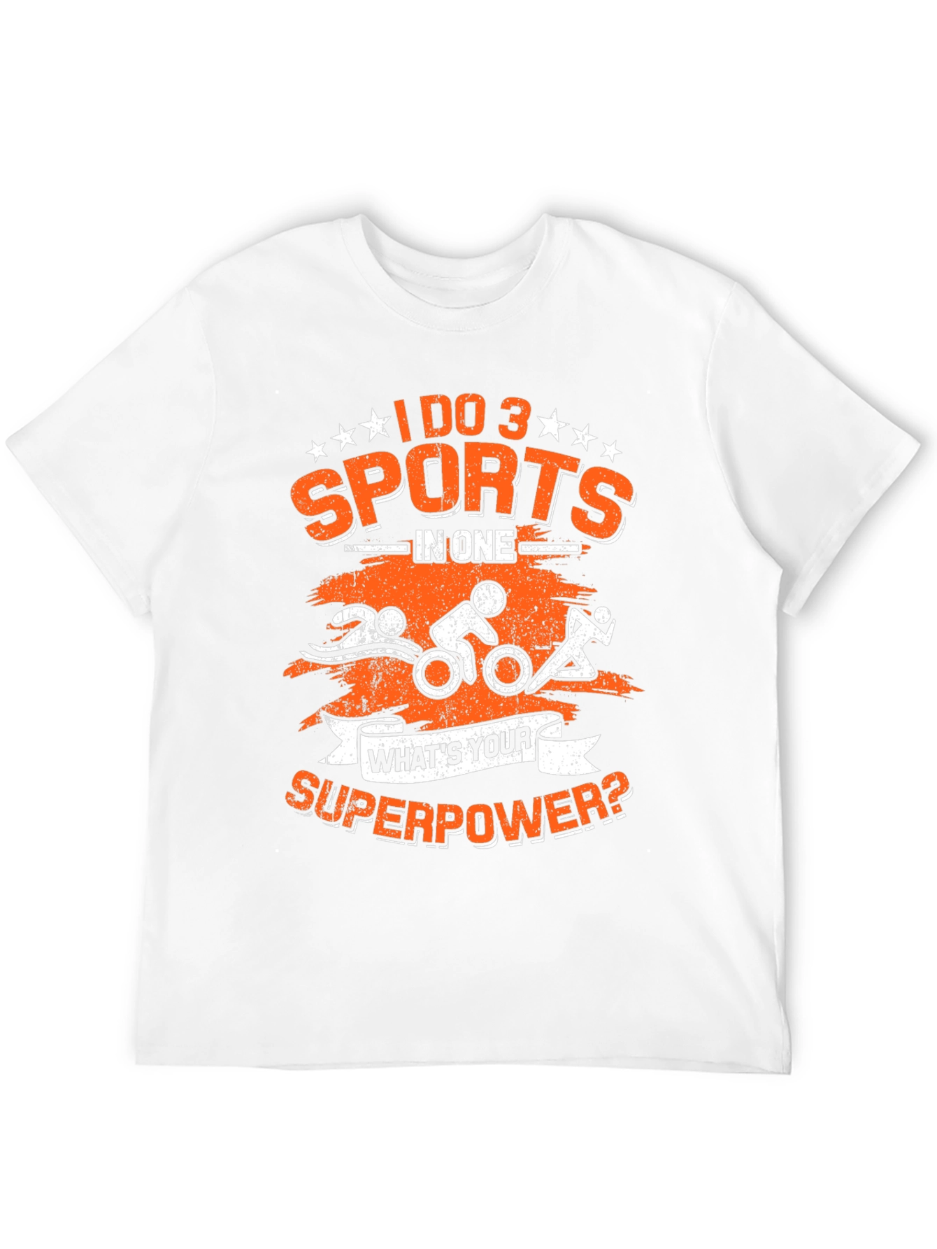 Triathlon Superpower T-Shirt: Swim Bike Run!