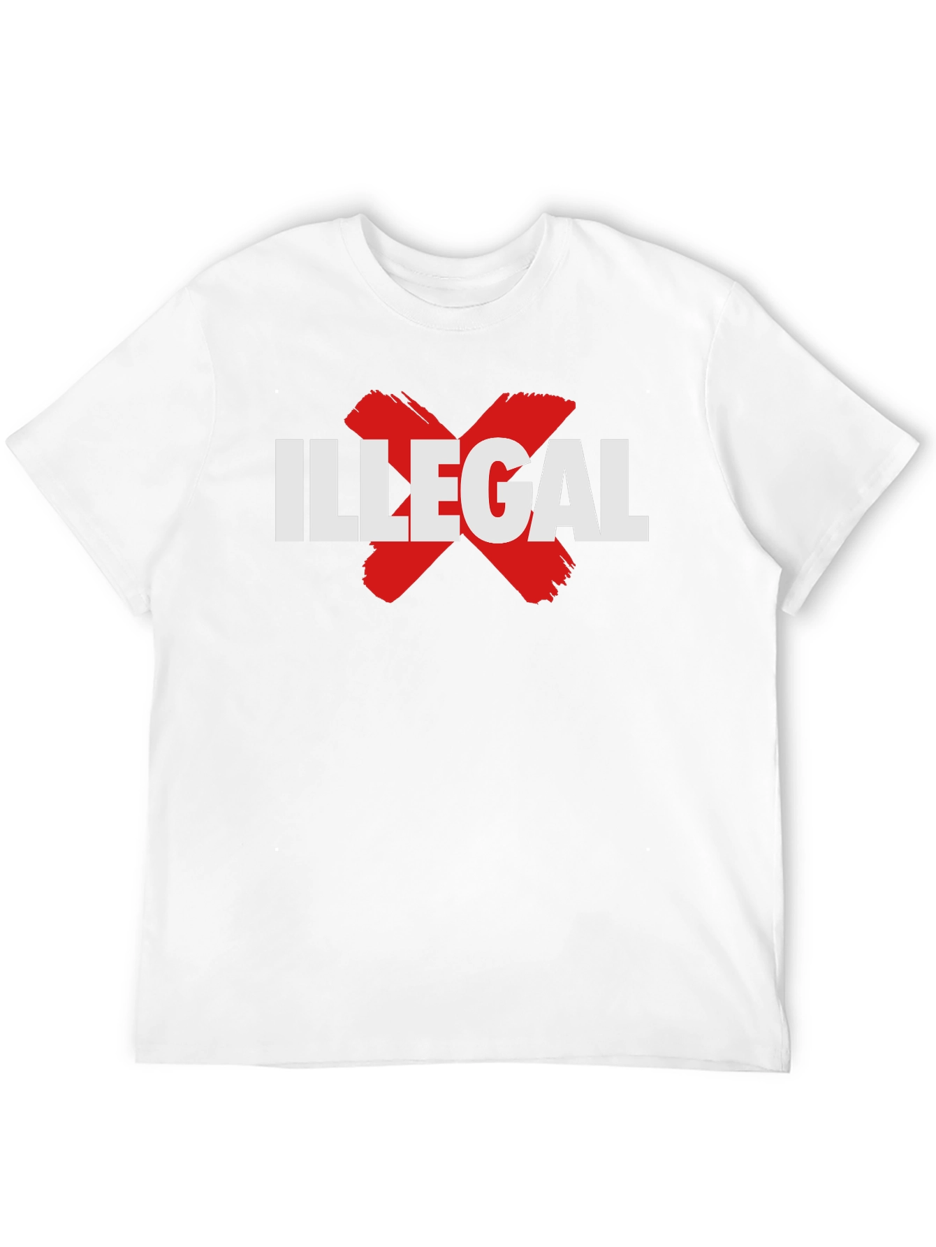 Illegal X Graphic Tee - Black Cotton T-Shirt