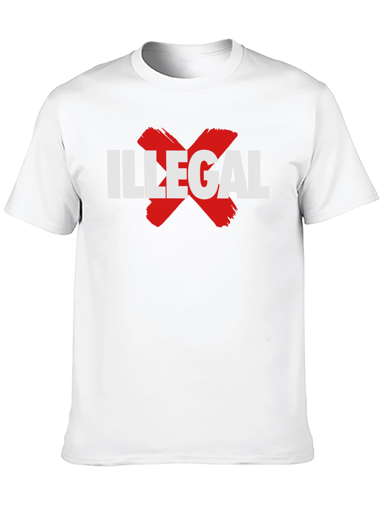 Illegal X Graphic Tee - Black Cotton T-Shirt