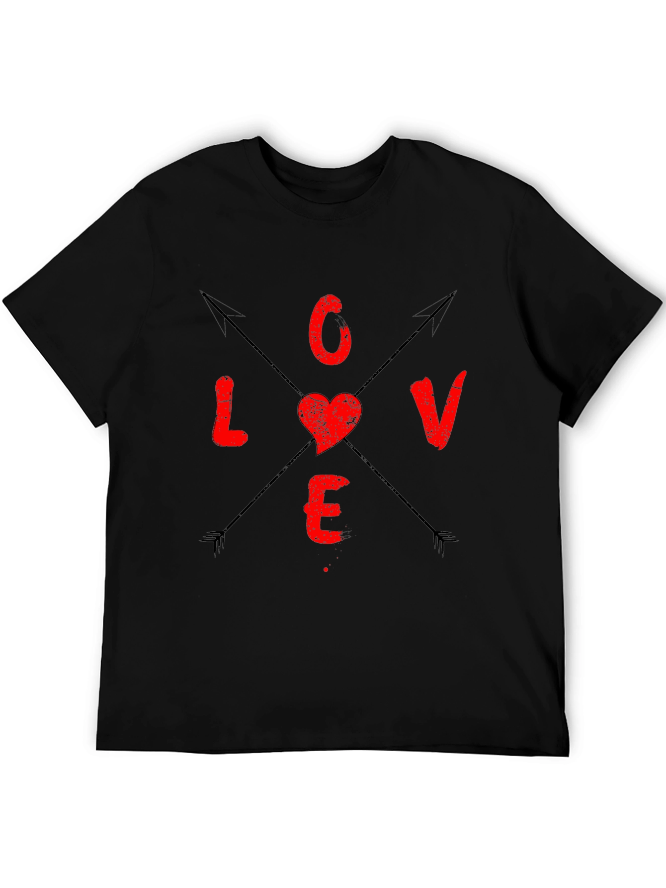 Love Arrows Graphic Tee - Black