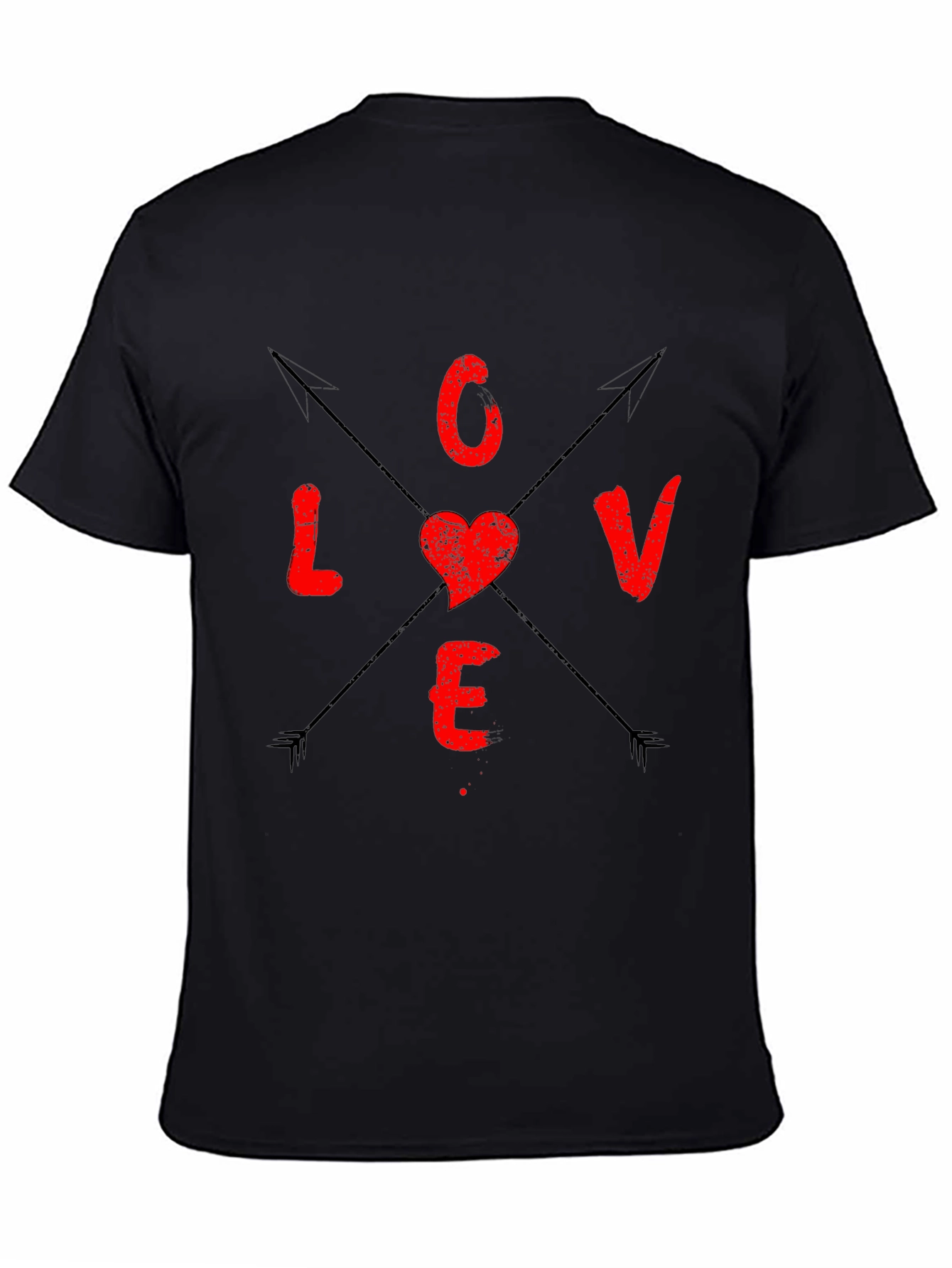 Love Arrows Graphic Tee - Black