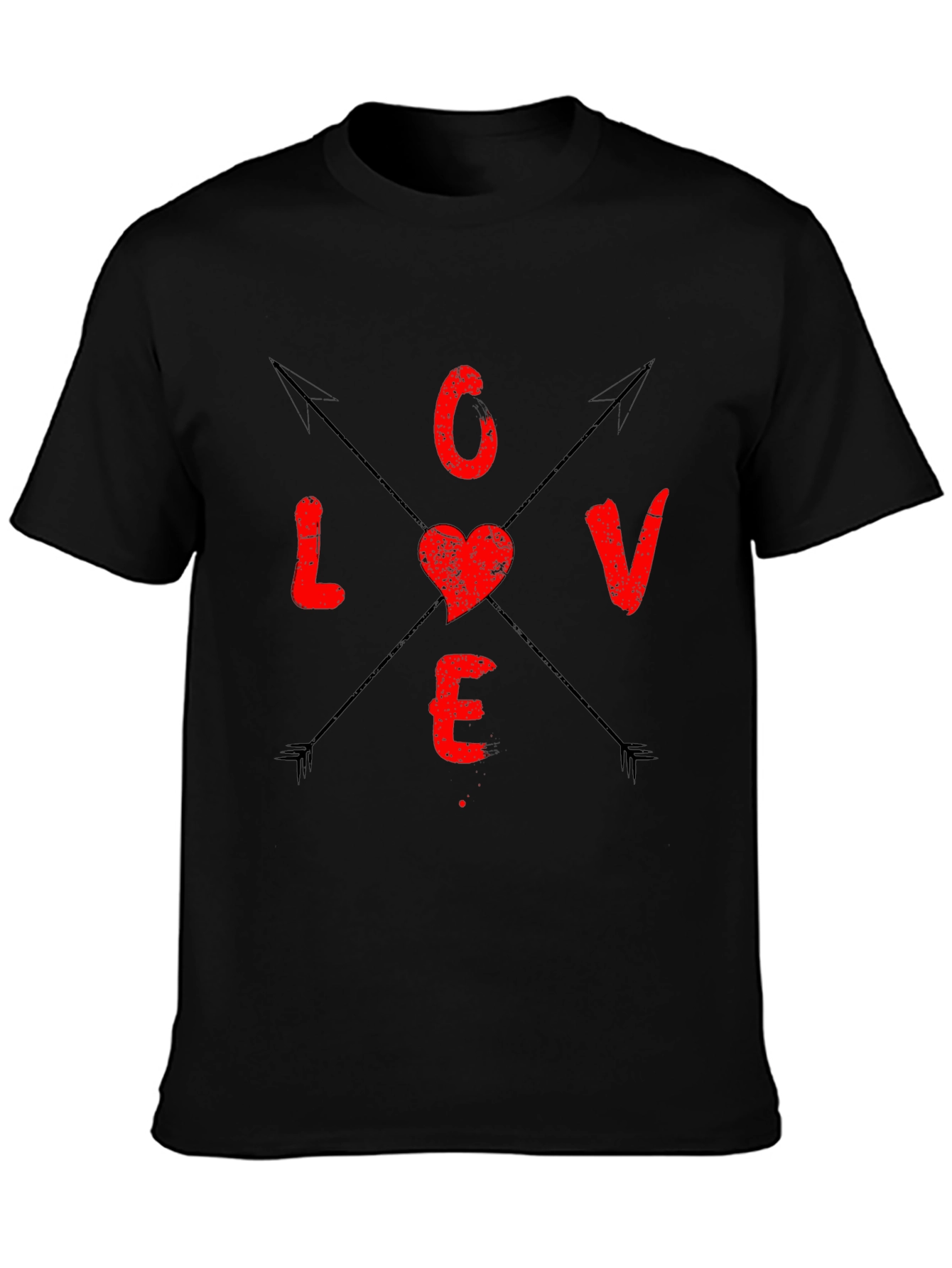Love Arrows Graphic Tee - Black