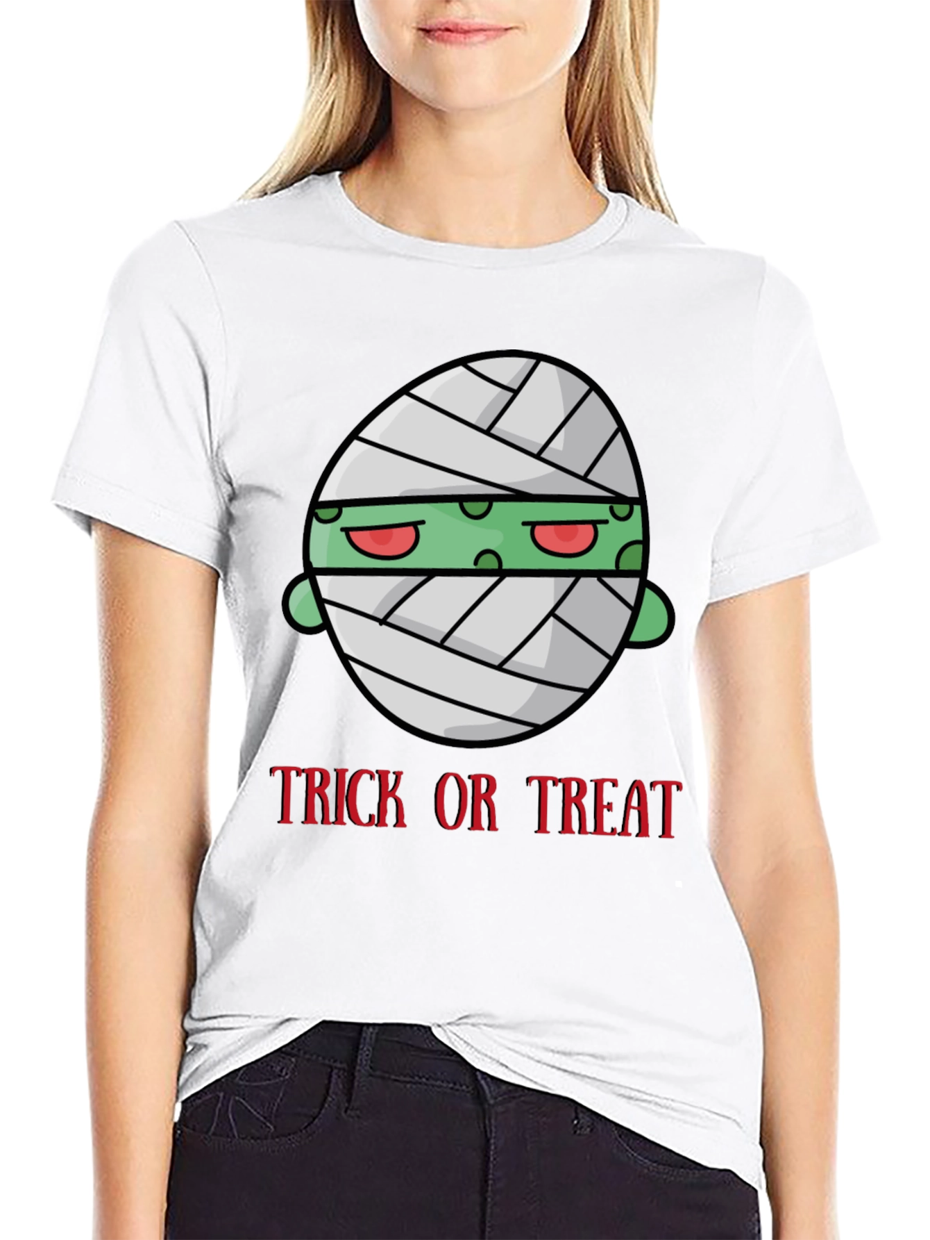 Trick or Treat Mummy Graphic T-Shirt