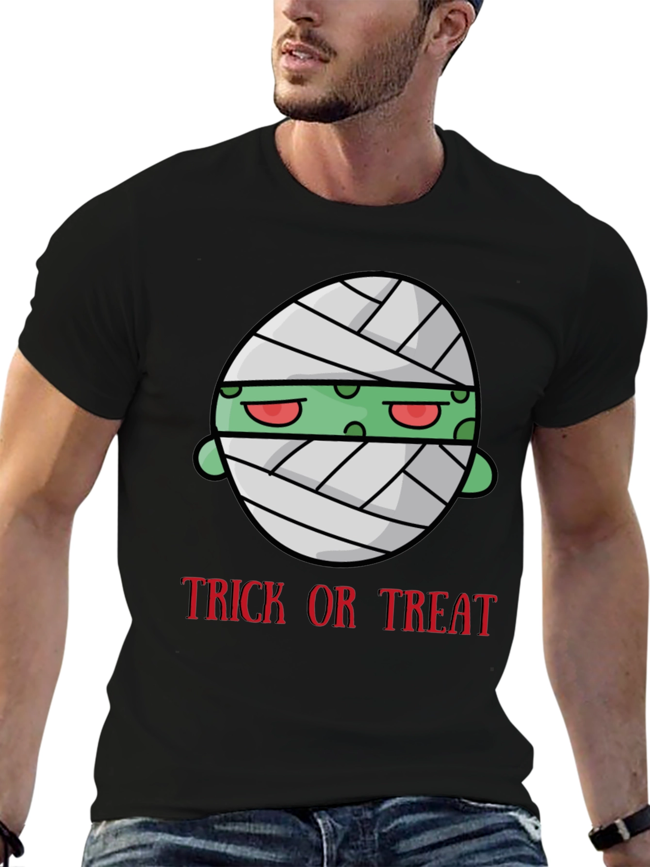 Trick or Treat Mummy Graphic T-Shirt