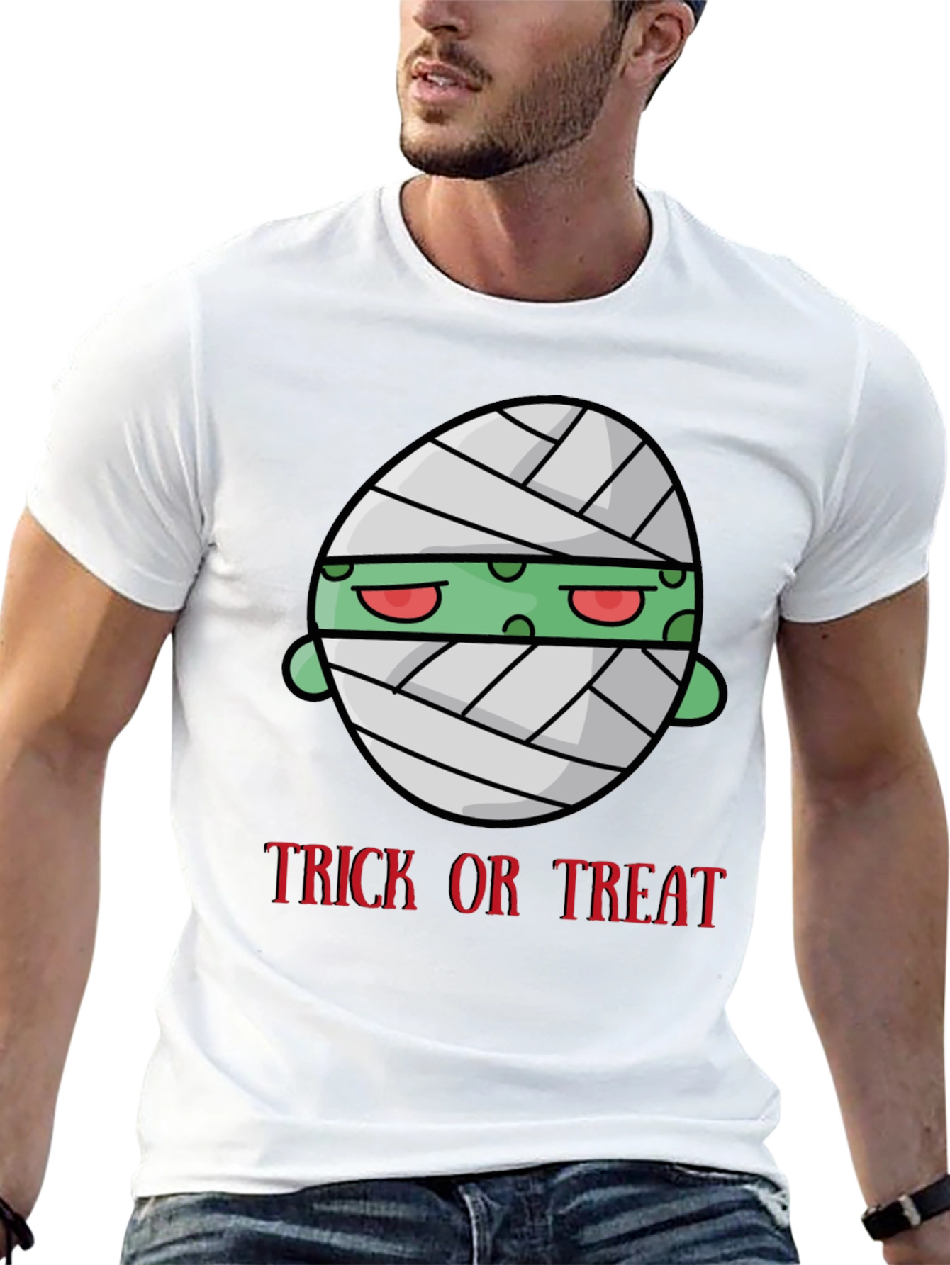 Trick or Treat Mummy Graphic T-Shirt
