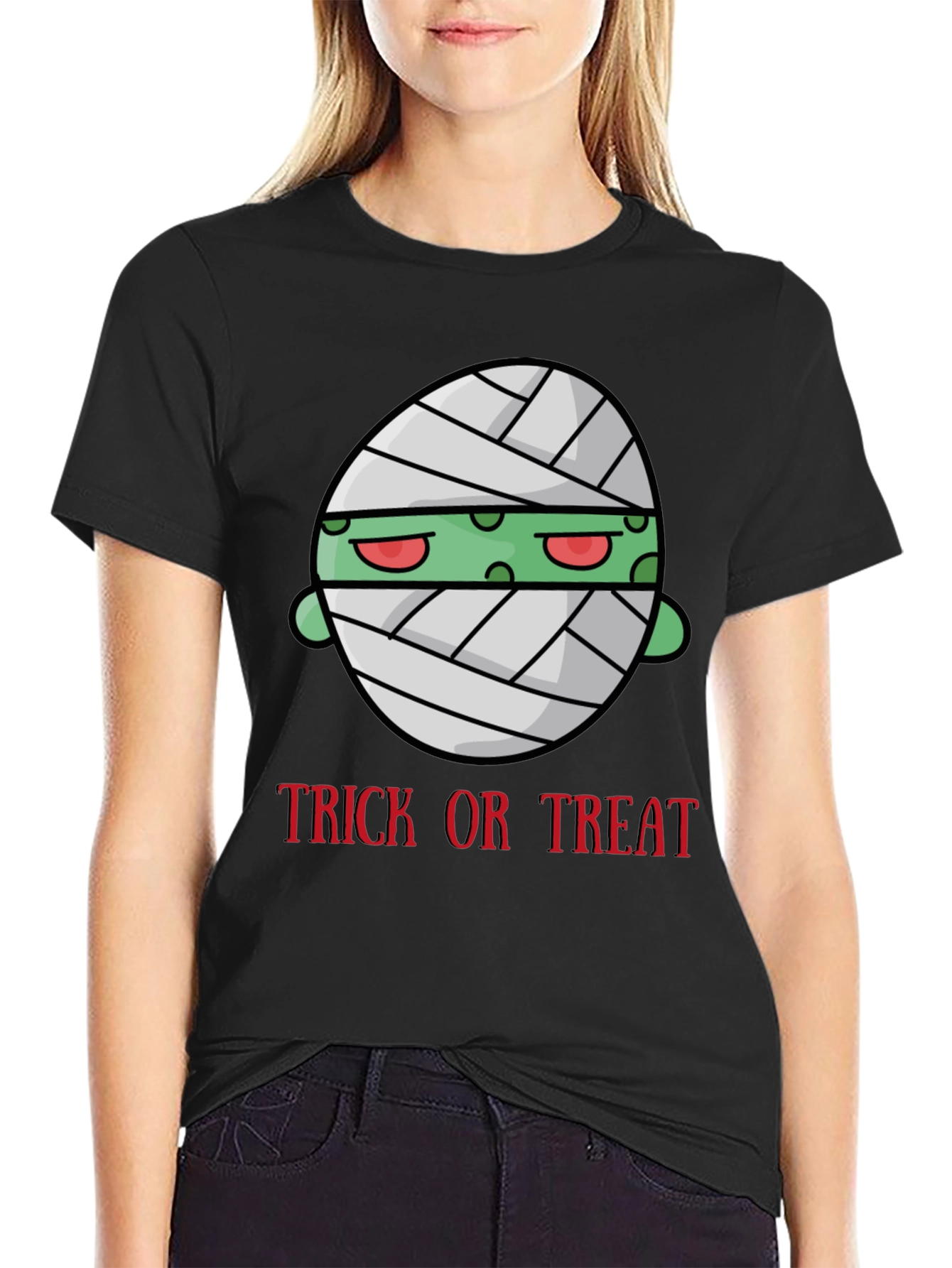 Trick or Treat Mummy Graphic T-Shirt
