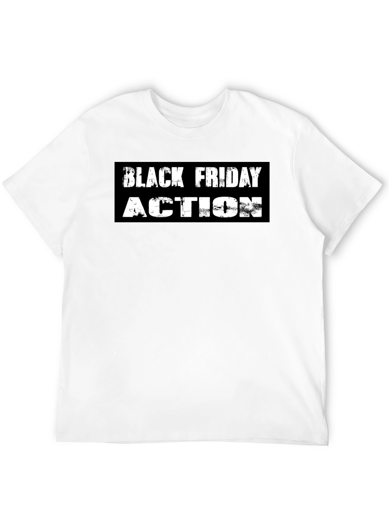 Black Friday Action Graphic Tee - Stylish Black T-Shirt