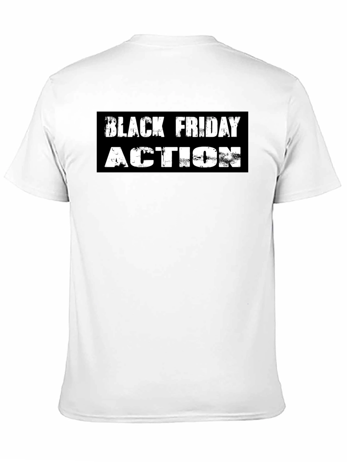 Black Friday Action Graphic Tee - Stylish Black T-Shirt