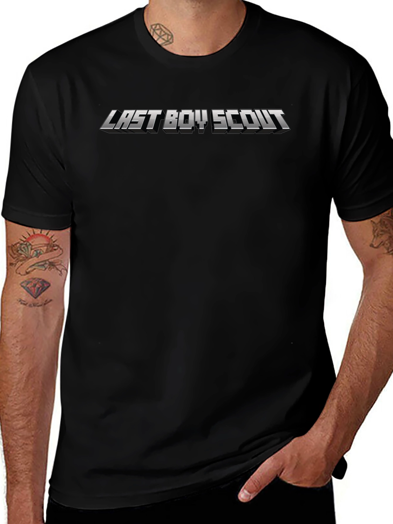 Last Boy Scout Black Graphic T-Shirt