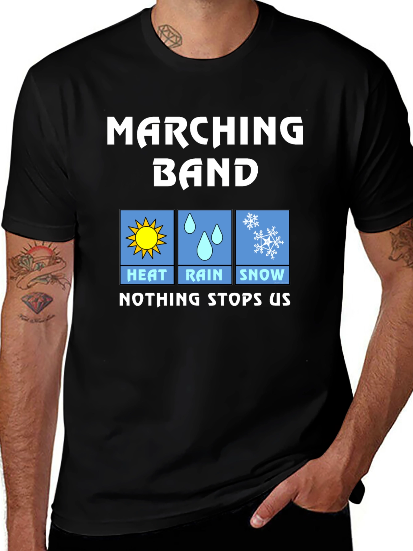 Marching Band T-Shirt - Heat Rain Snow