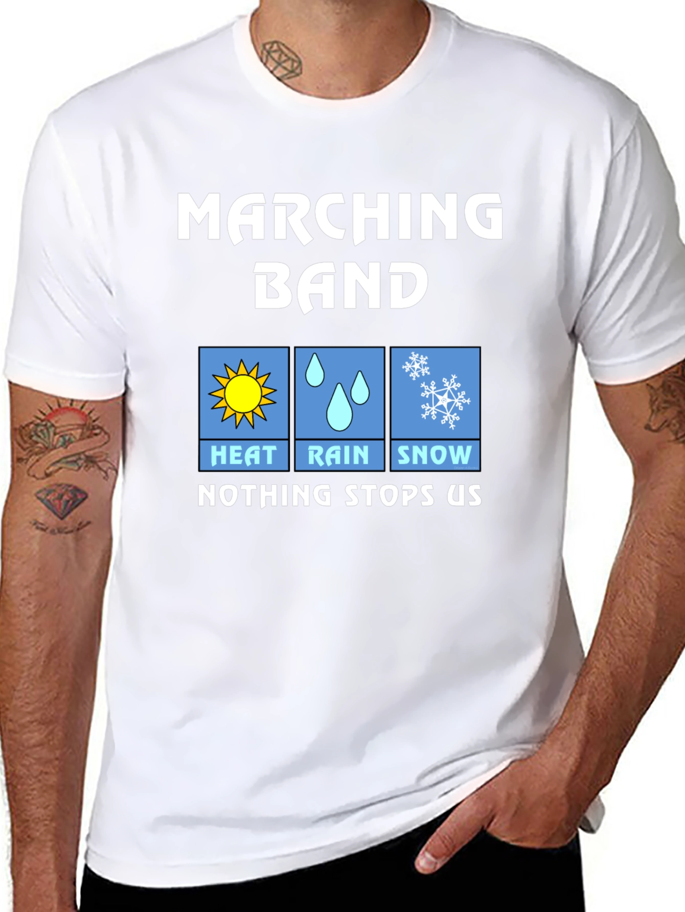 Marching Band T-Shirt - Heat Rain Snow