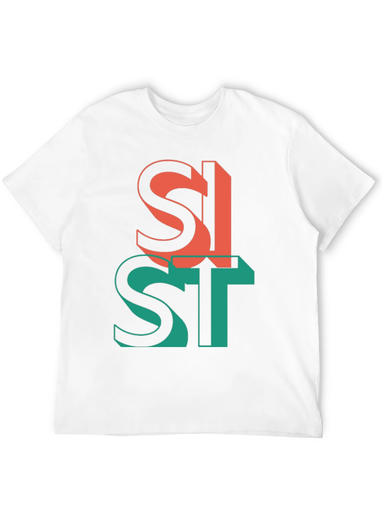 Abstract Graphic Print T-Shirt - Casual Fashion Top