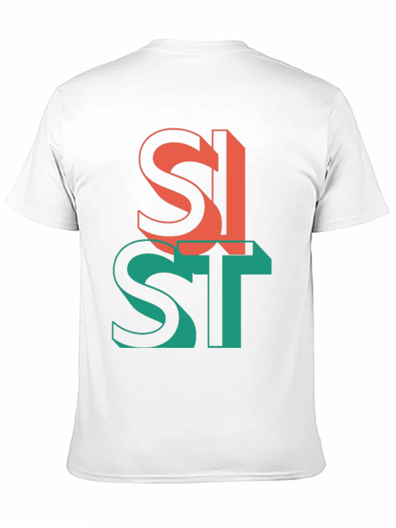 Abstract Graphic Print T-Shirt - Casual Fashion Top