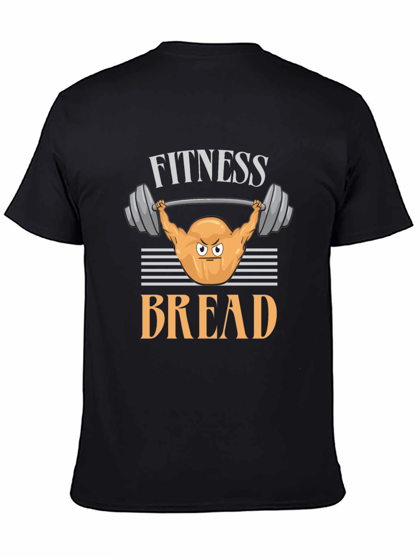 Fitness Bread Graphic Tee - Workout Humor
