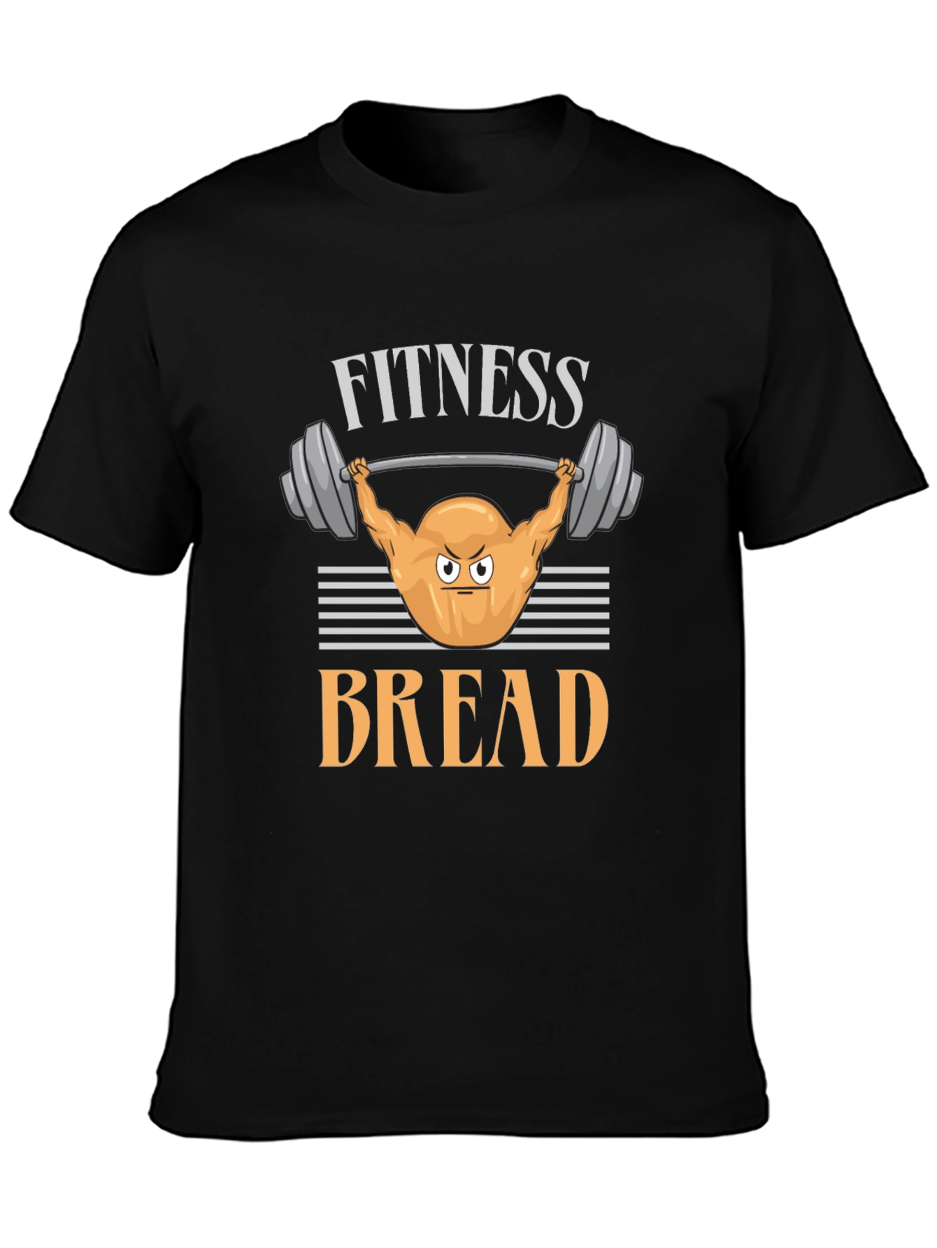 Fitness Bread Graphic Tee - Workout Humor