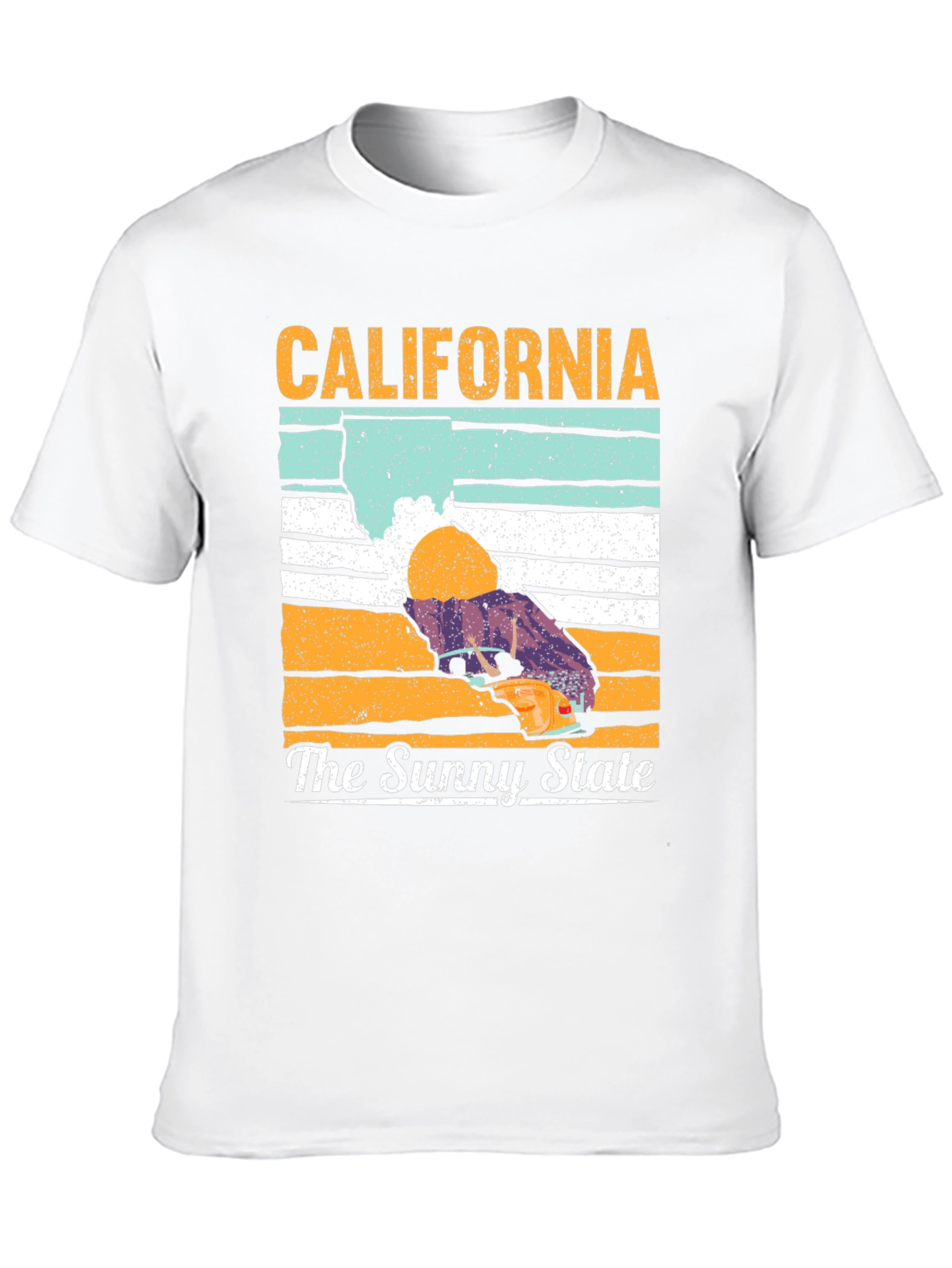 California The Sunny State Black T-Shirt