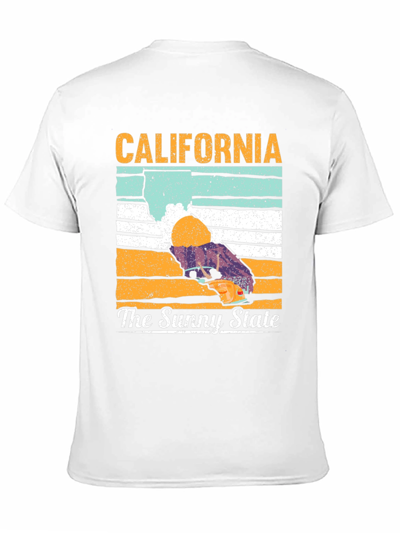 California The Sunny State Black T-Shirt