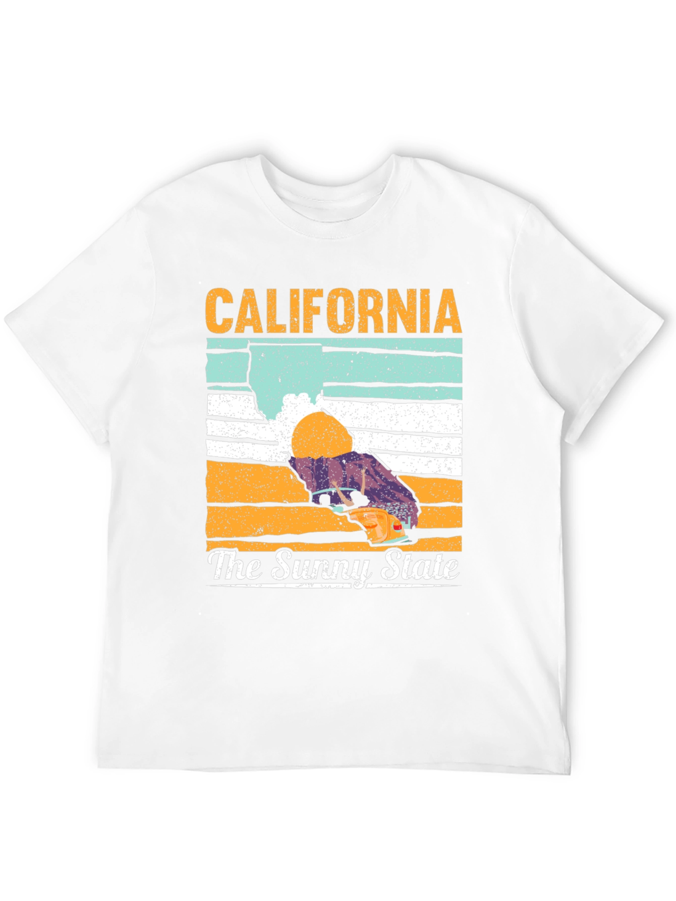 California The Sunny State Black T-Shirt