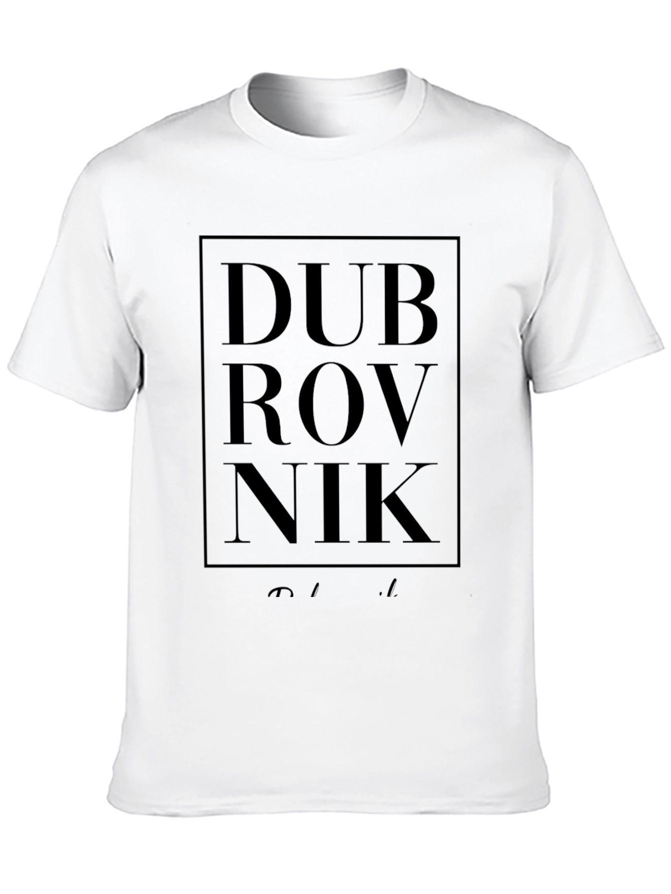 Dubrovnik Graphic Tee - Stylish Black T-Shirt