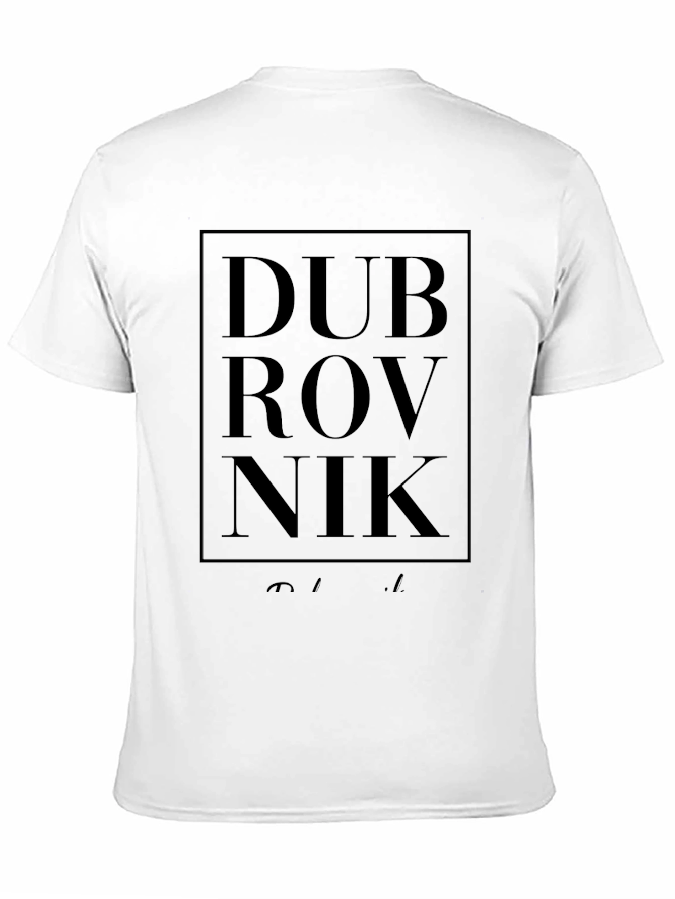 Dubrovnik Graphic Tee - Stylish Black T-Shirt