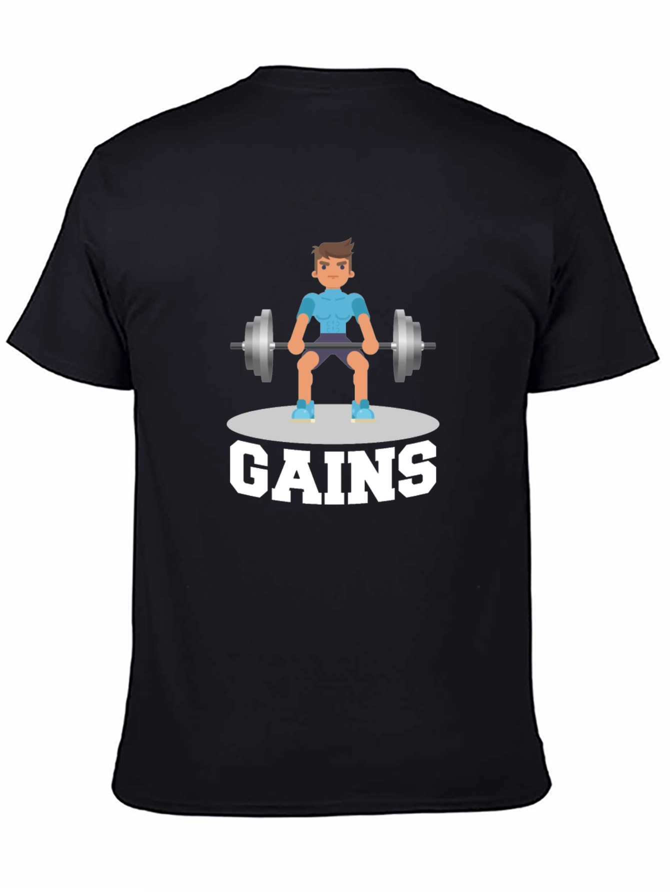 Gains Graphic T-Shirt - Gym & Fitness Motivation