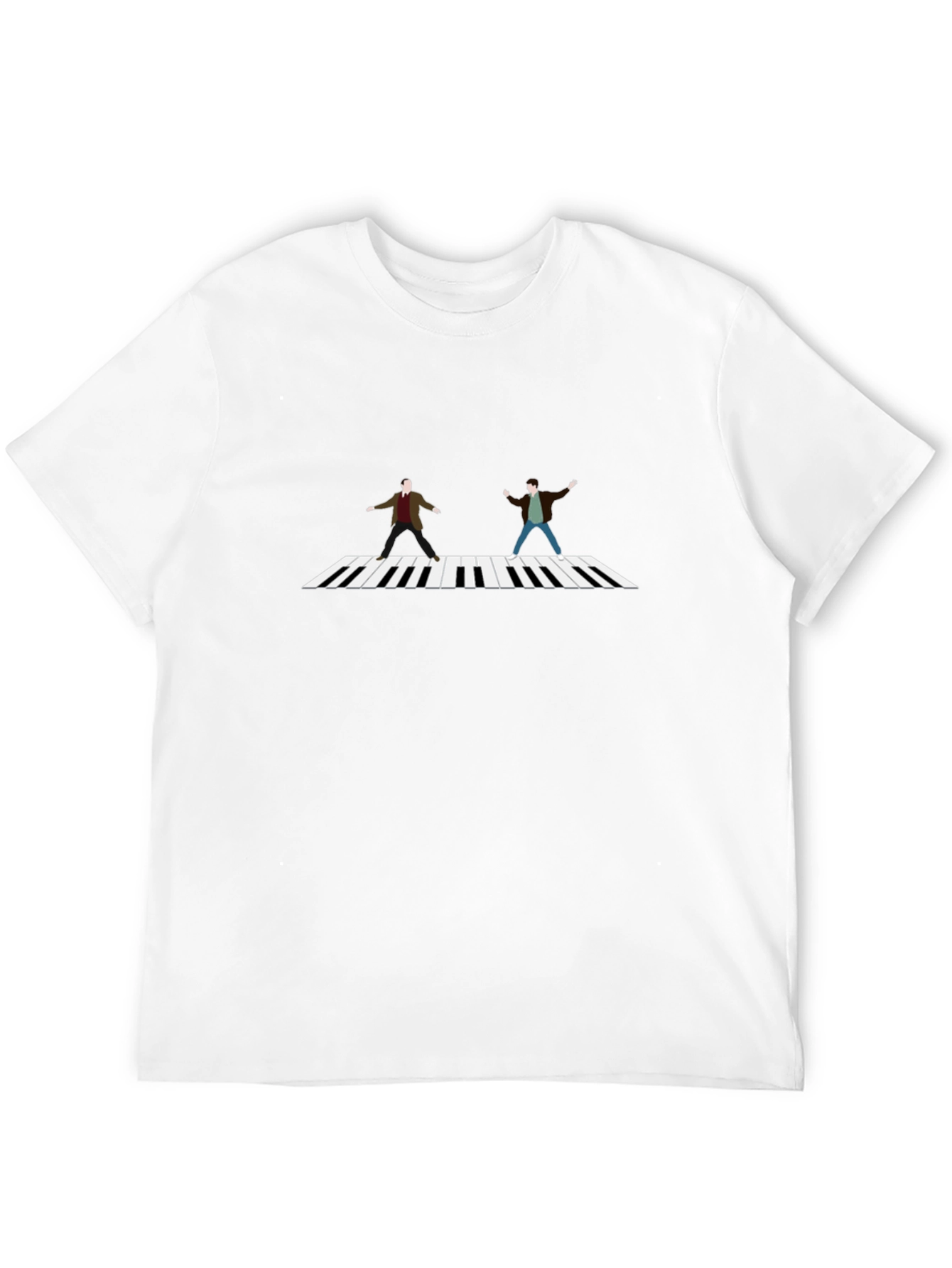 Walking Piano Black T-Shirt