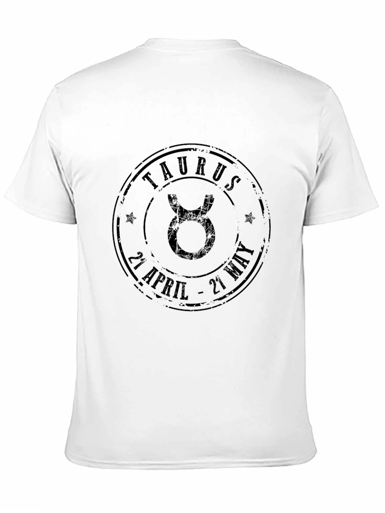 Taurus Zodiac Sign Black T-Shirt