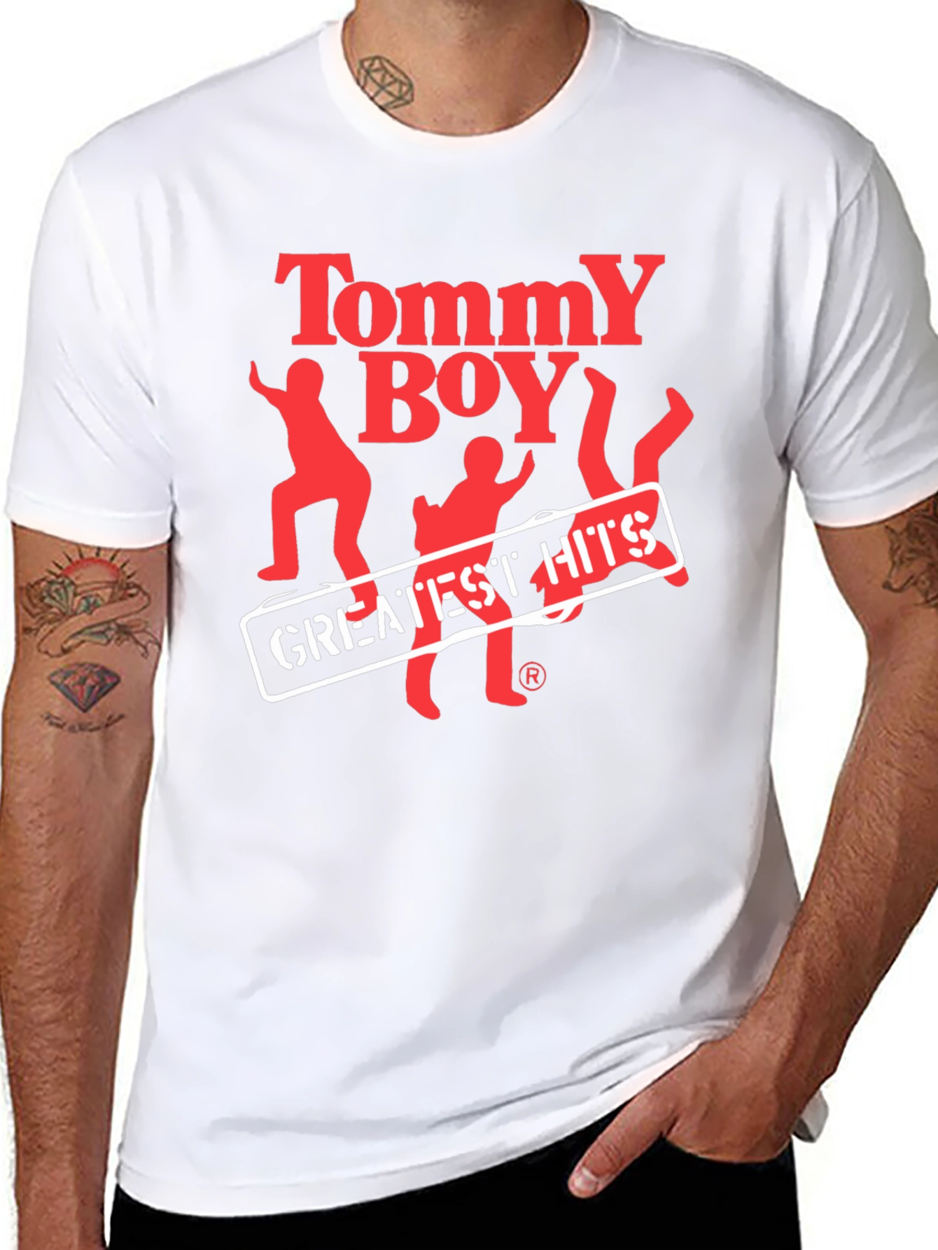 Tommy Boy Greatest Hits Black T-Shirt