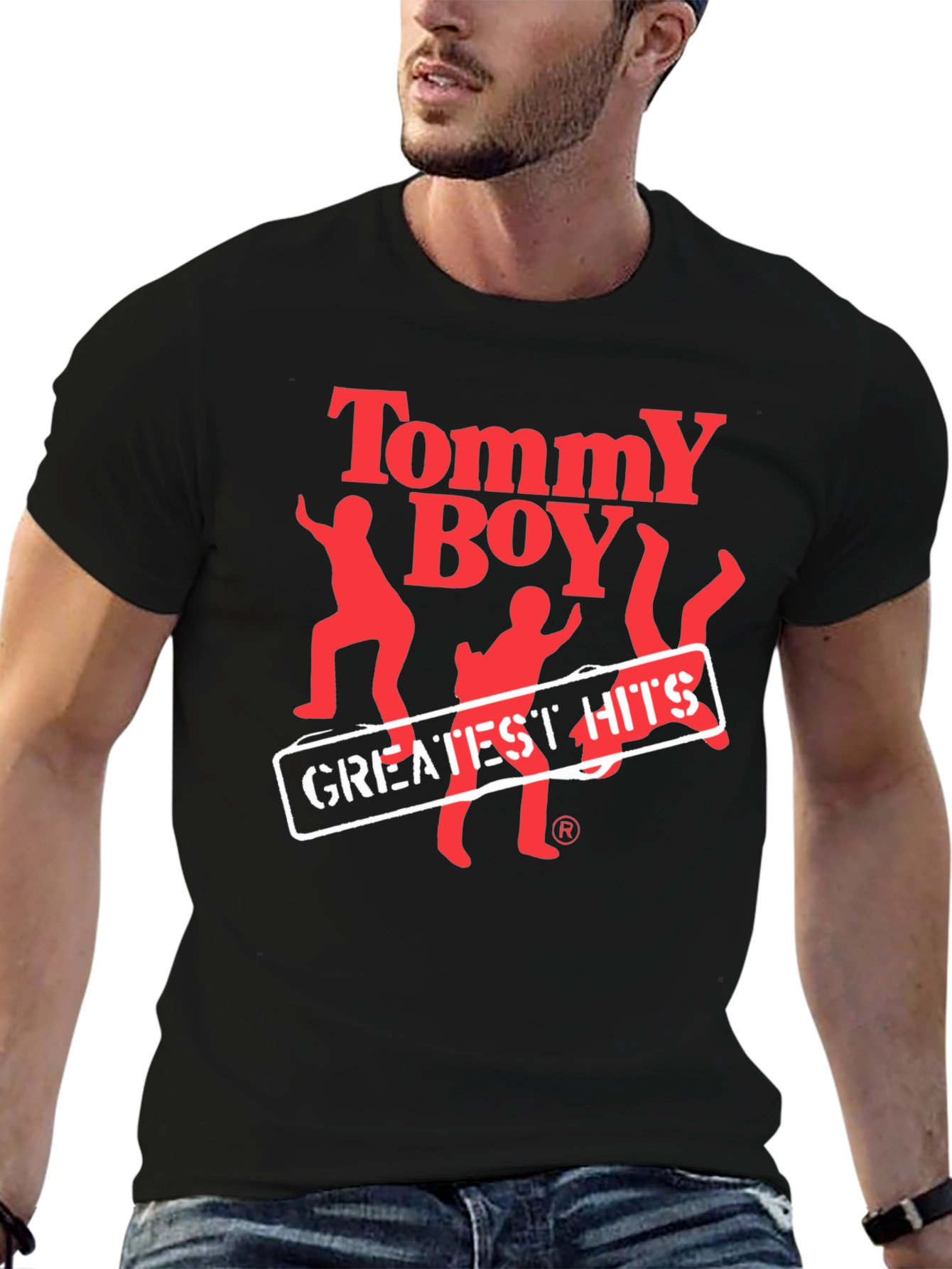 Tommy Boy Greatest Hits Black T-Shirt