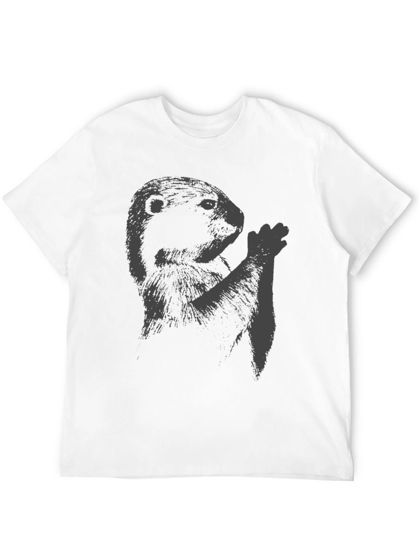 Groundhog Graphic Tee - Mens Black Crew Neck