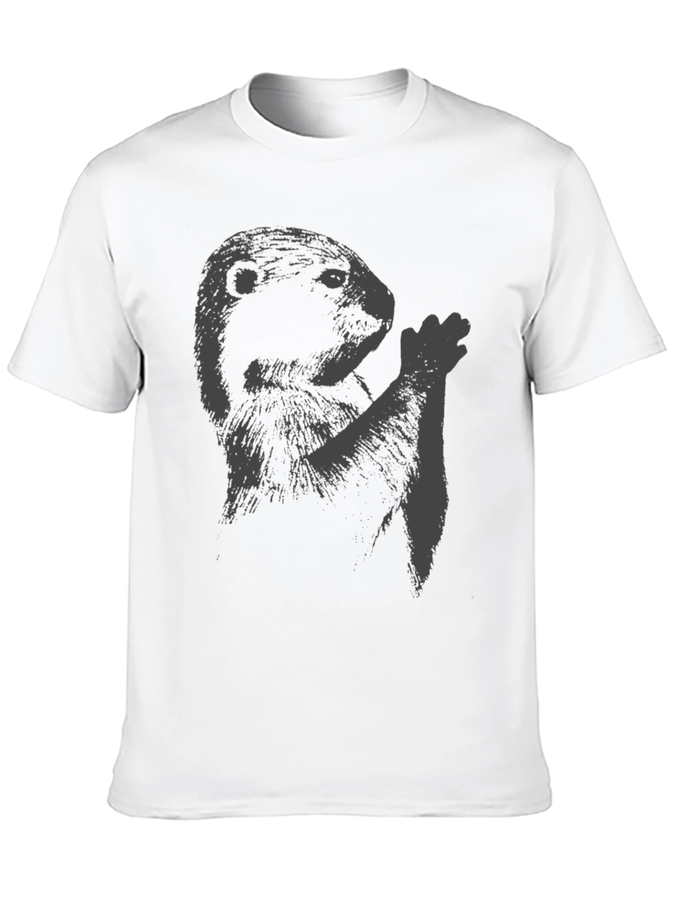Groundhog Graphic Tee - Mens Black Crew Neck