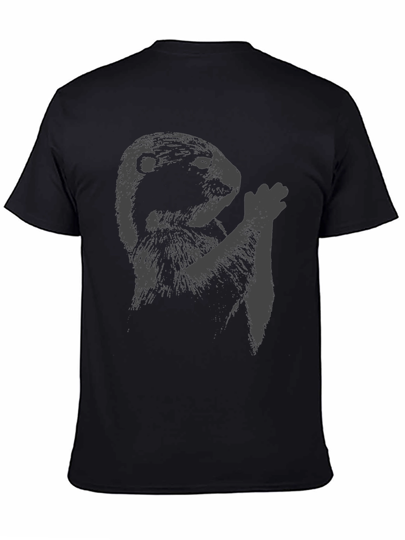 Groundhog Graphic Tee - Mens Black Crew Neck