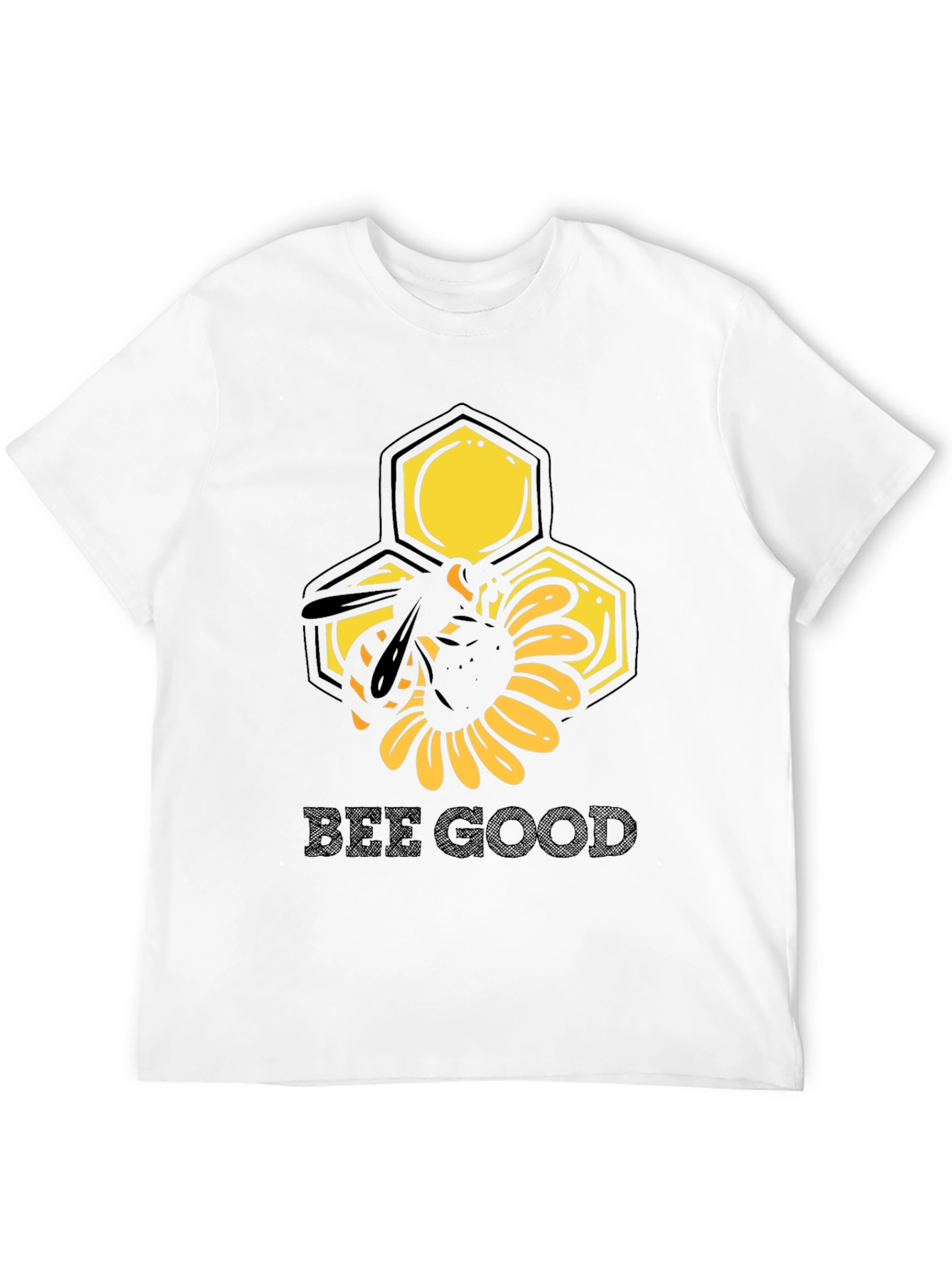 Bee Good Graphic Tee - Black Cotton T-Shirt