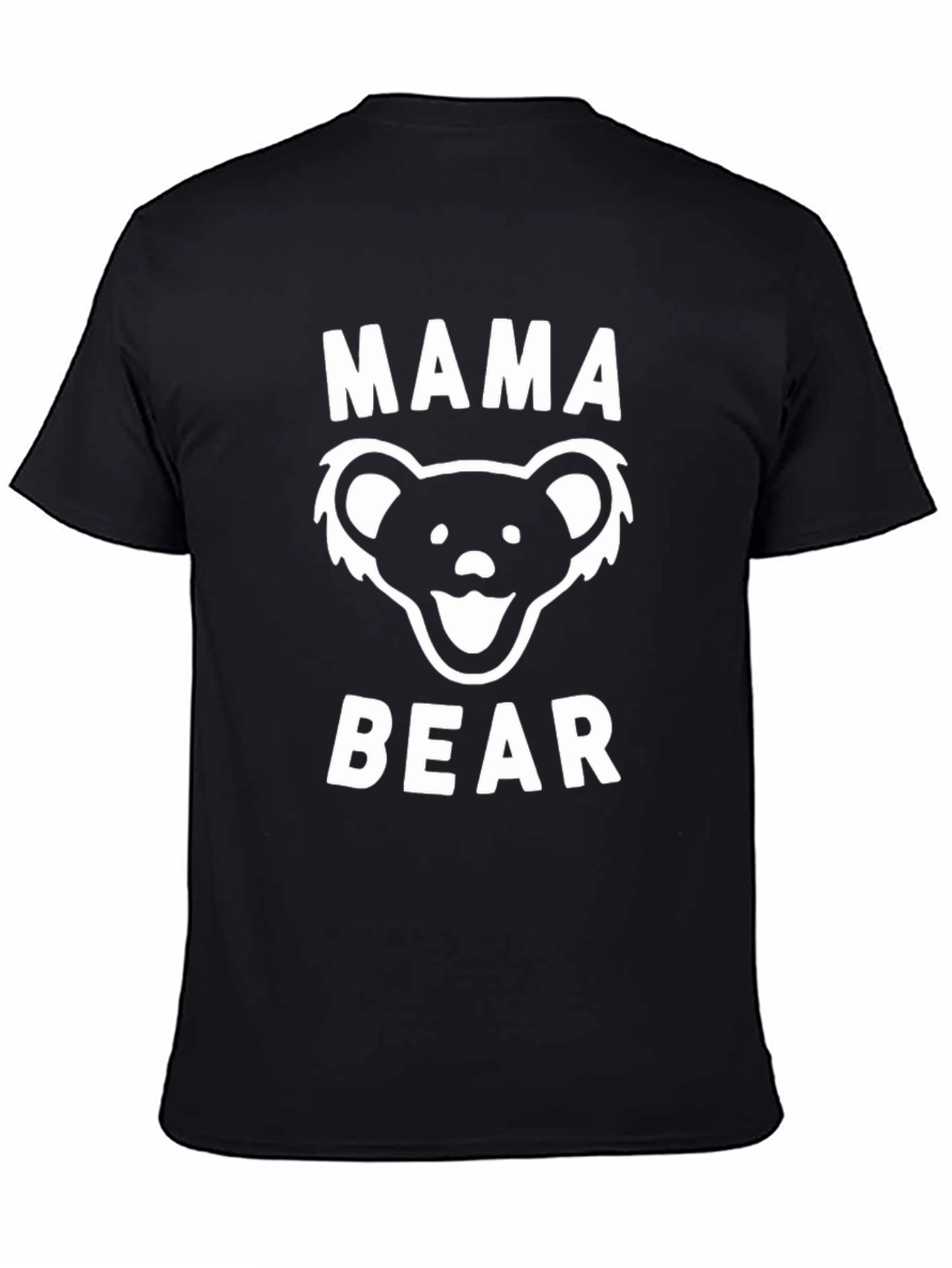 Mama Bear Graphic T-Shirt - Black Cotton Tee