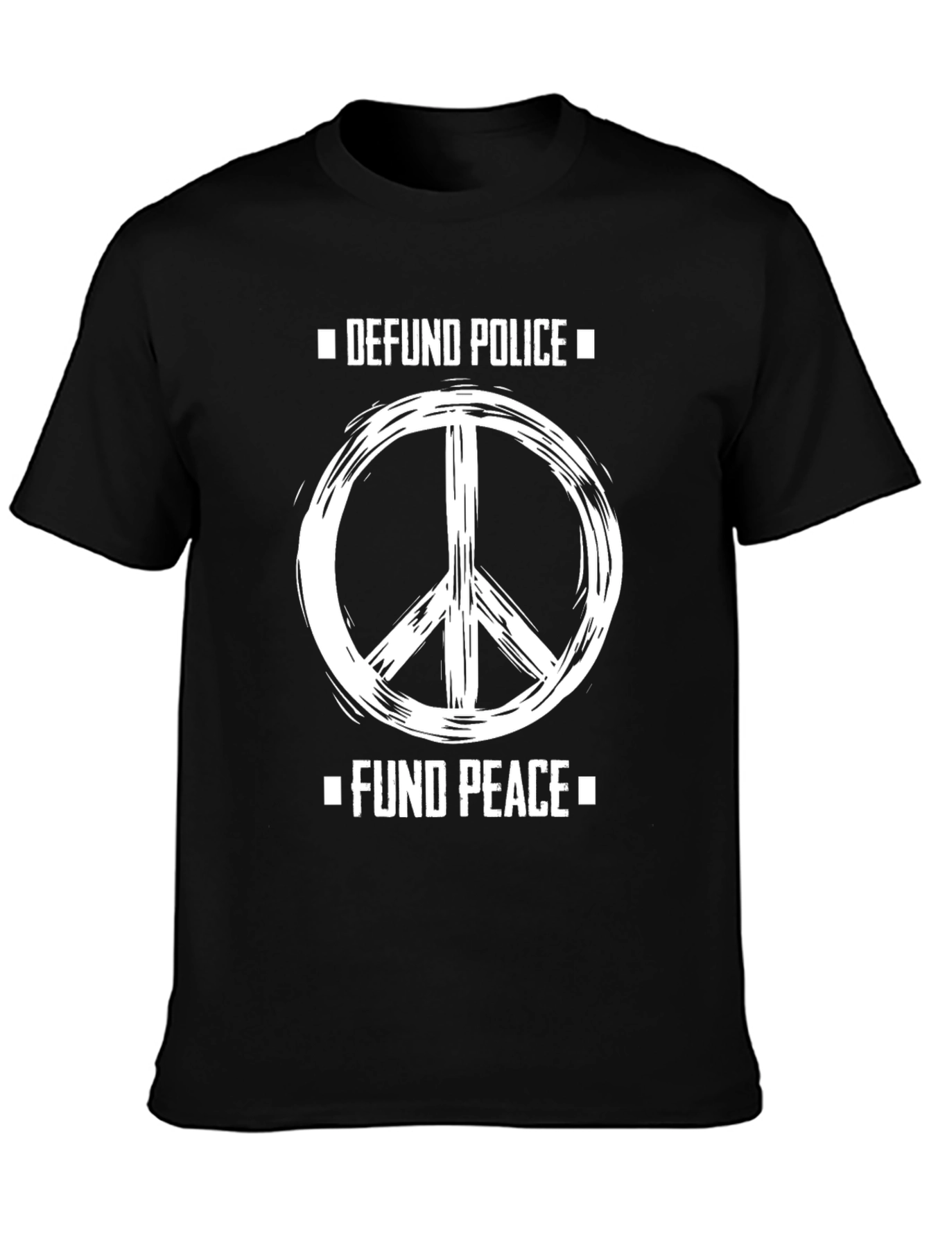 Defund Police Fund Peace Graphic T-Shirt